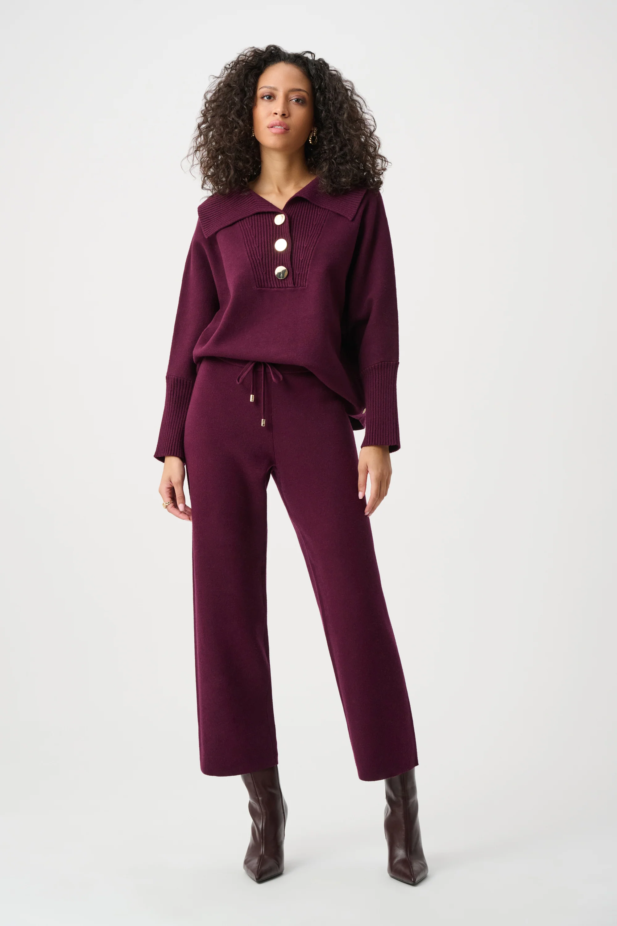 Joseph Ribkoff Brushed Knit Pull-On Pants Style 263934 - Image 3
