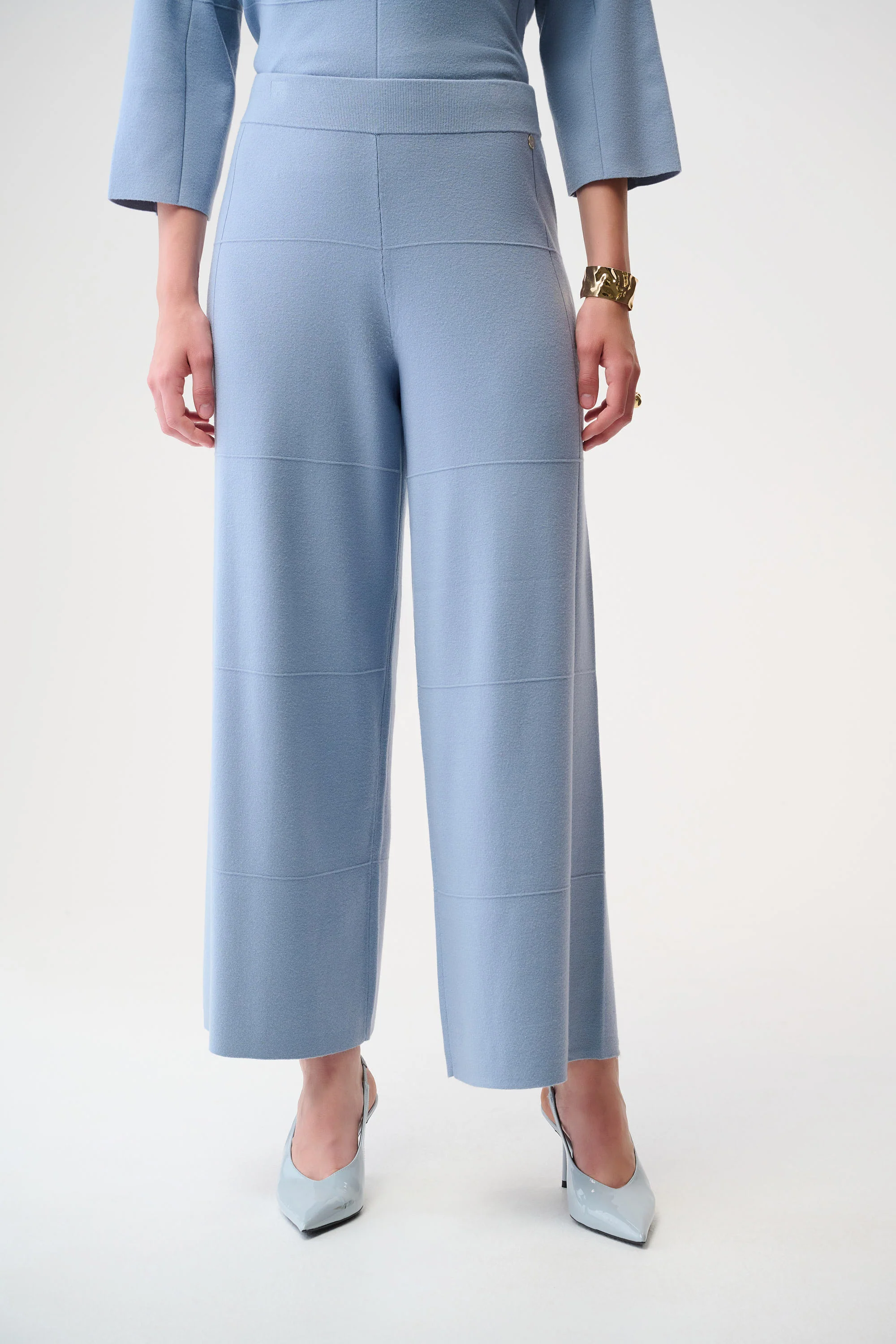 Joseph Ribkoff Brushed Viscose Culotte Pants Style 261982 - Image 5