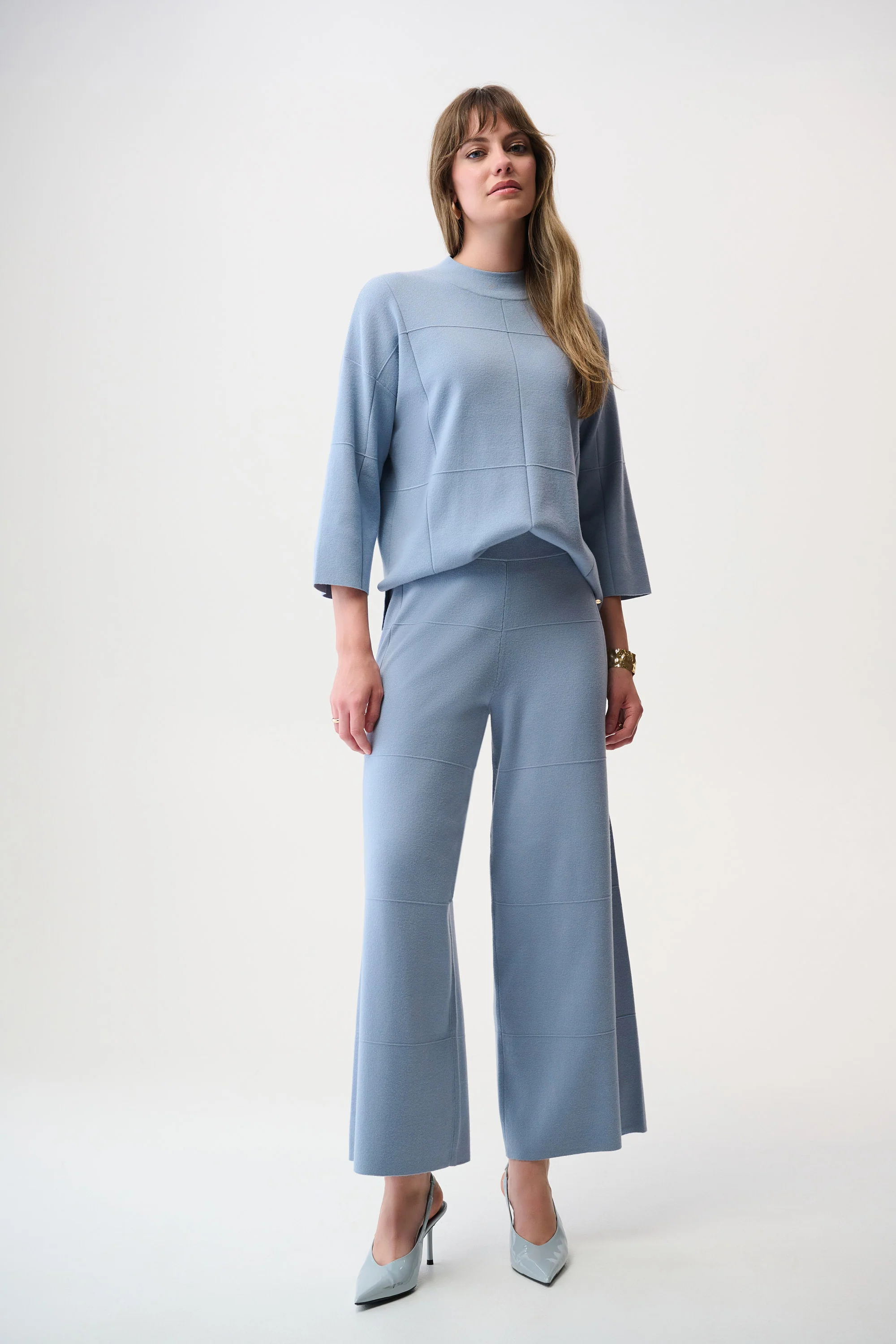 Joseph Ribkoff Brushed Viscose Culotte Pants Style 261982 - Image 6
