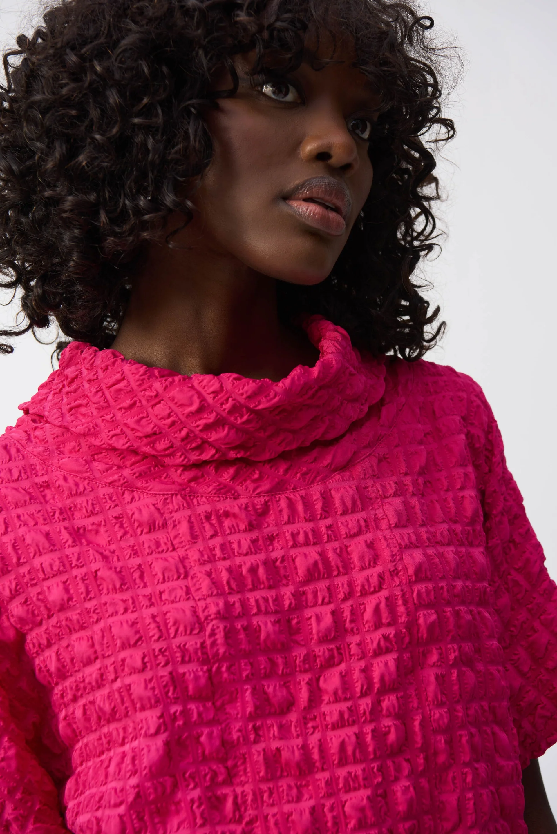 Joseph Ribkoff Bubble Jacquard Boxy Top Style 251279 - Image 3