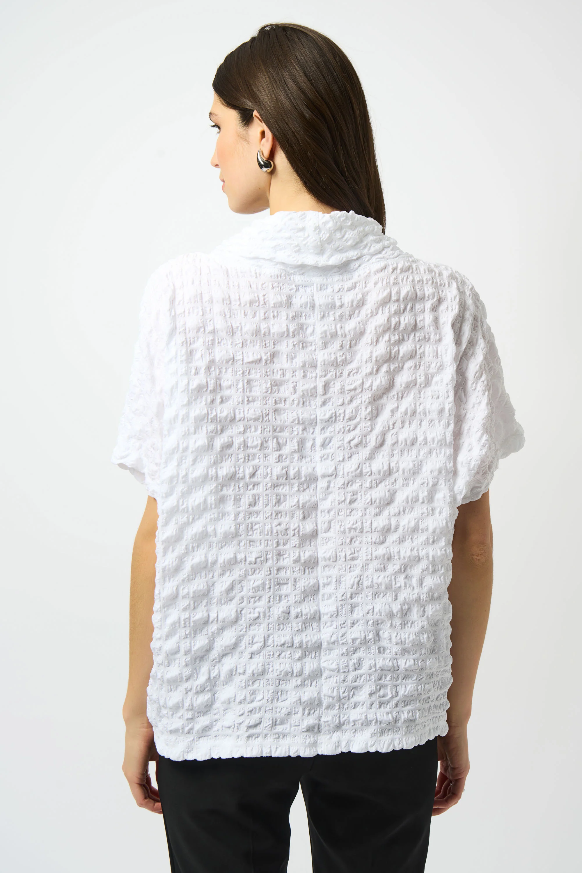 Joseph Ribkoff Bubble Jacquard Boxy Top Style 251279 - Image 7