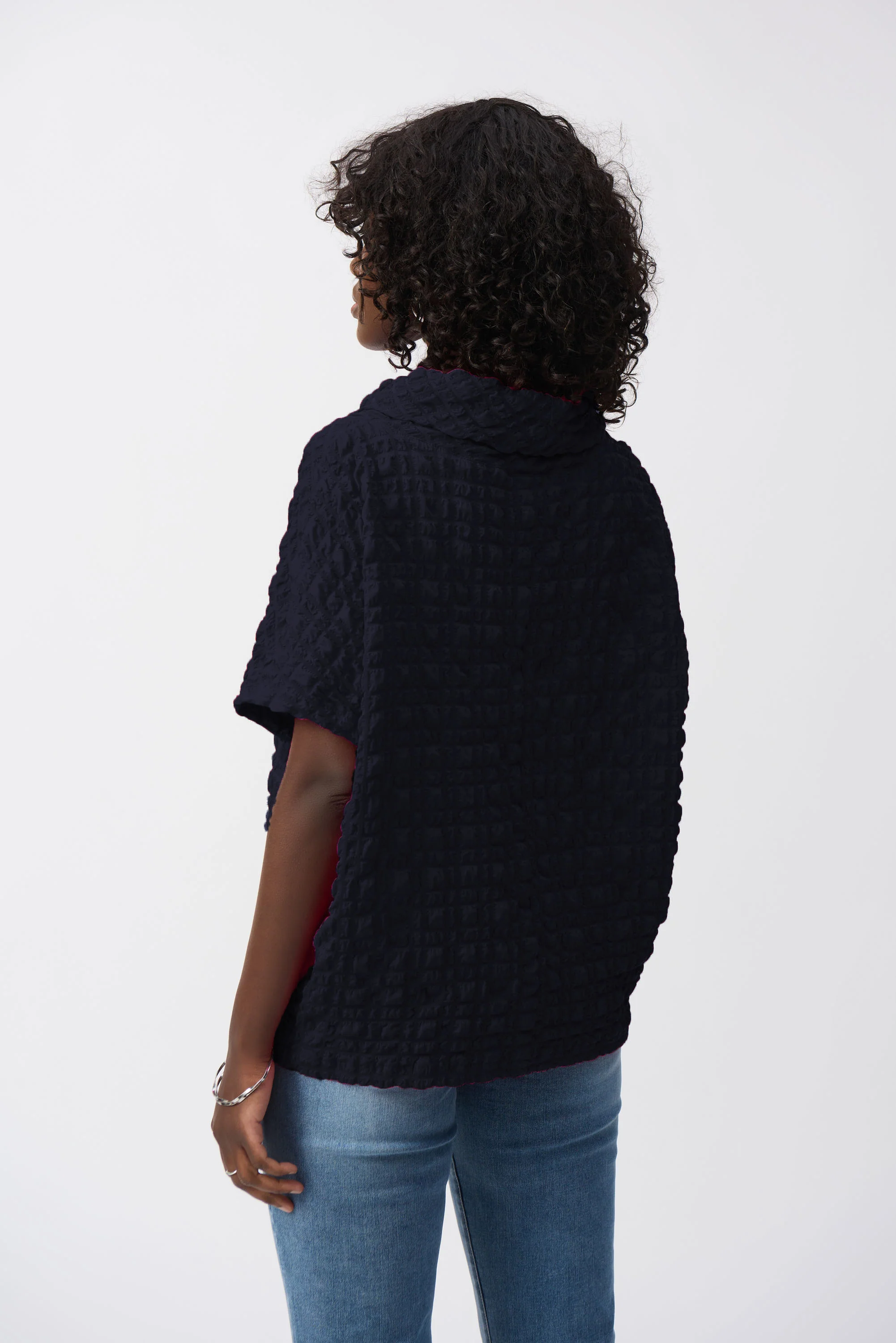 Joseph Ribkoff Bubble Jacquard Boxy Top Style 251279 - Image 9