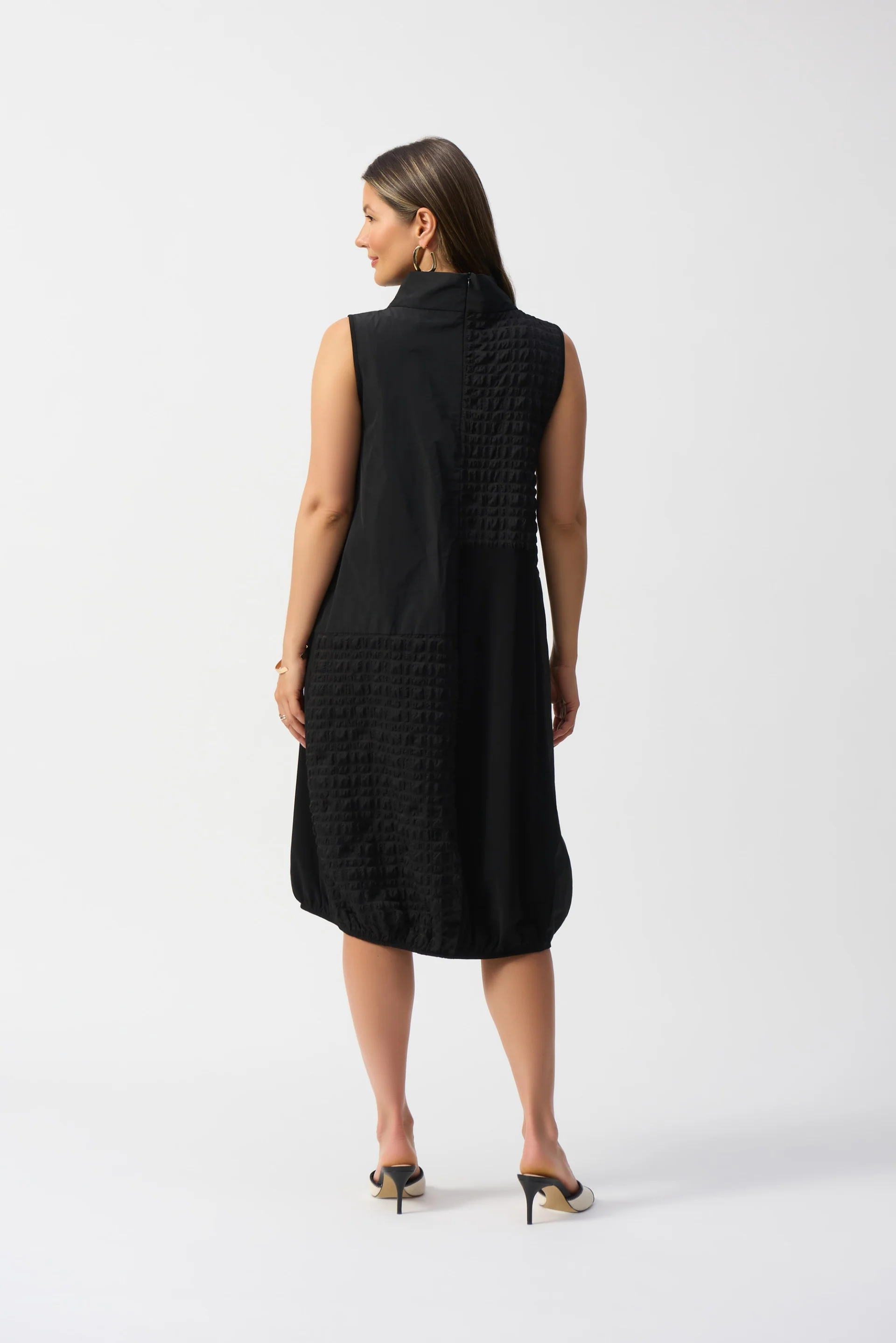 Joseph Ribkoff Bubble Jacquard Sleeveless Cocoon Dress Style 251244 - Image 3