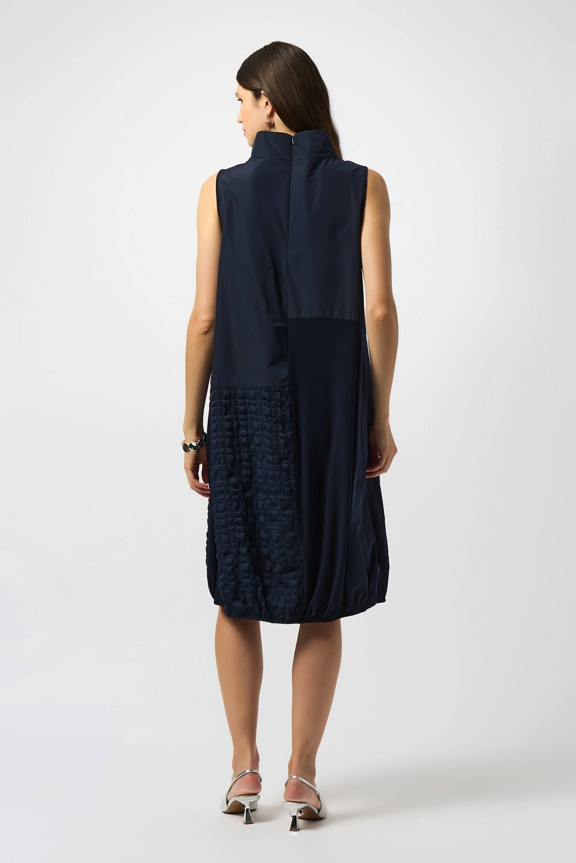 Joseph Ribkoff Bubble Jacquard Sleeveless Cocoon Dress Style 251244 - Image 6