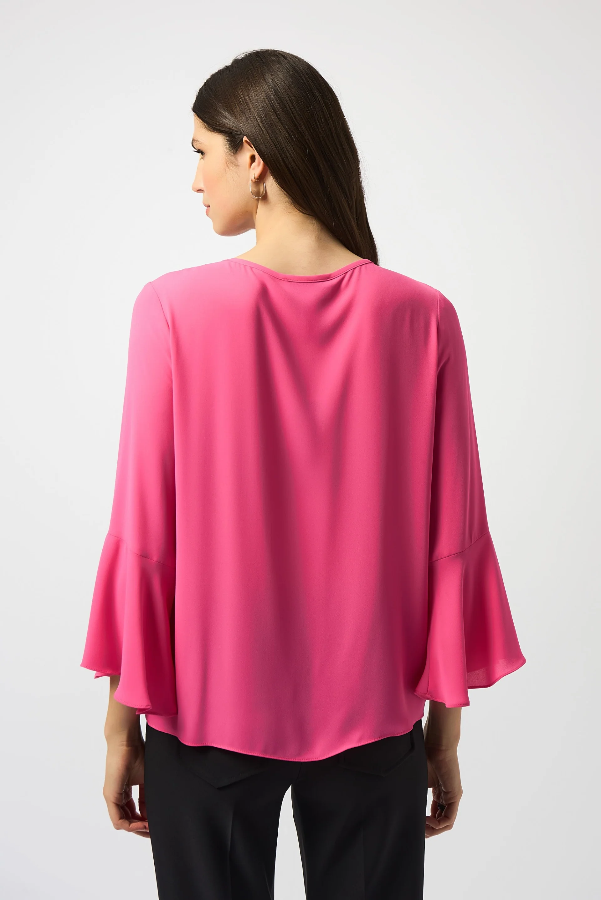 Joseph Ribkoff Georgette High-Low Boxy Top Style 251062 - Image 3