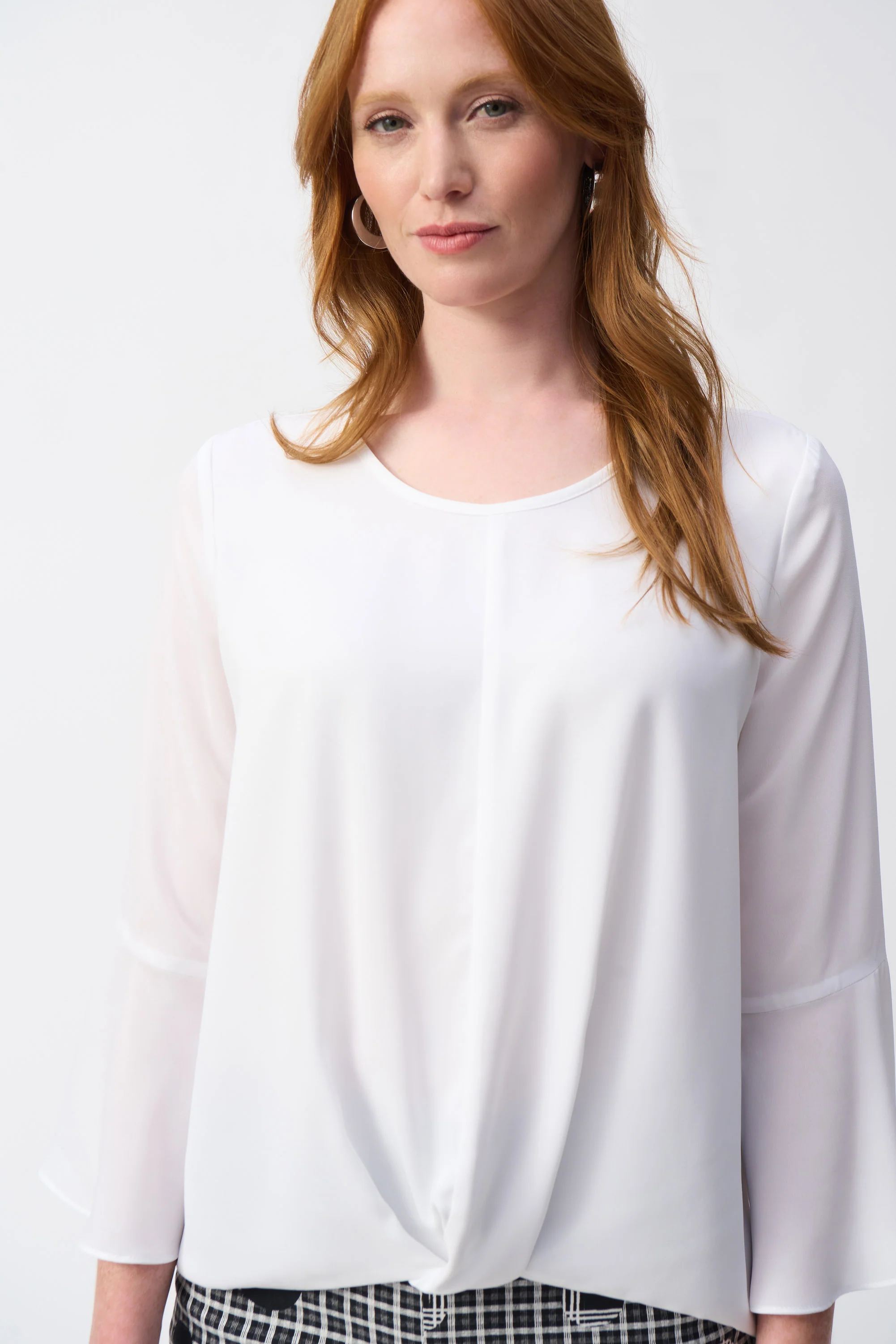Joseph Ribkoff Georgette High-Low Boxy Top Style 251062 - Image 6