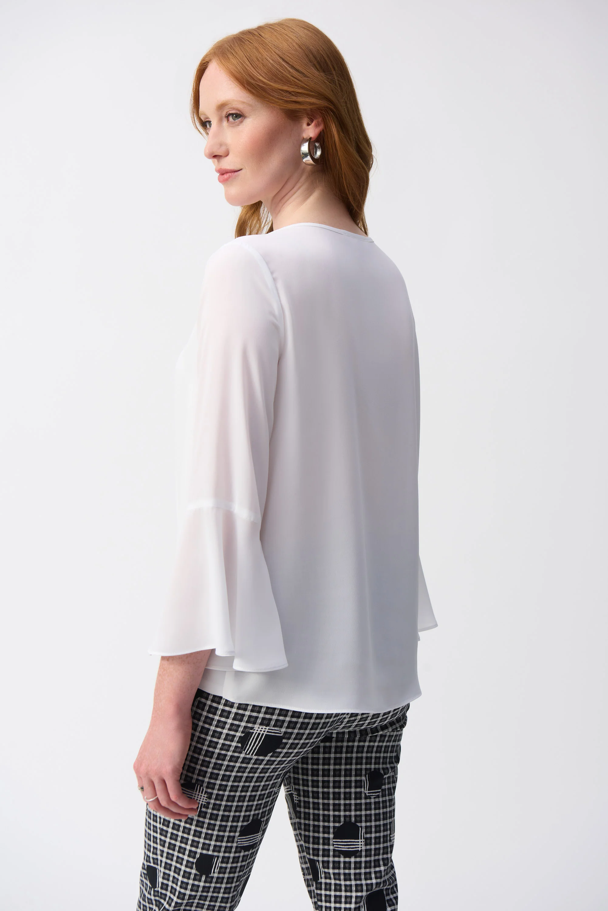 Joseph Ribkoff Georgette High-Low Boxy Top Style 251062 - Image 7