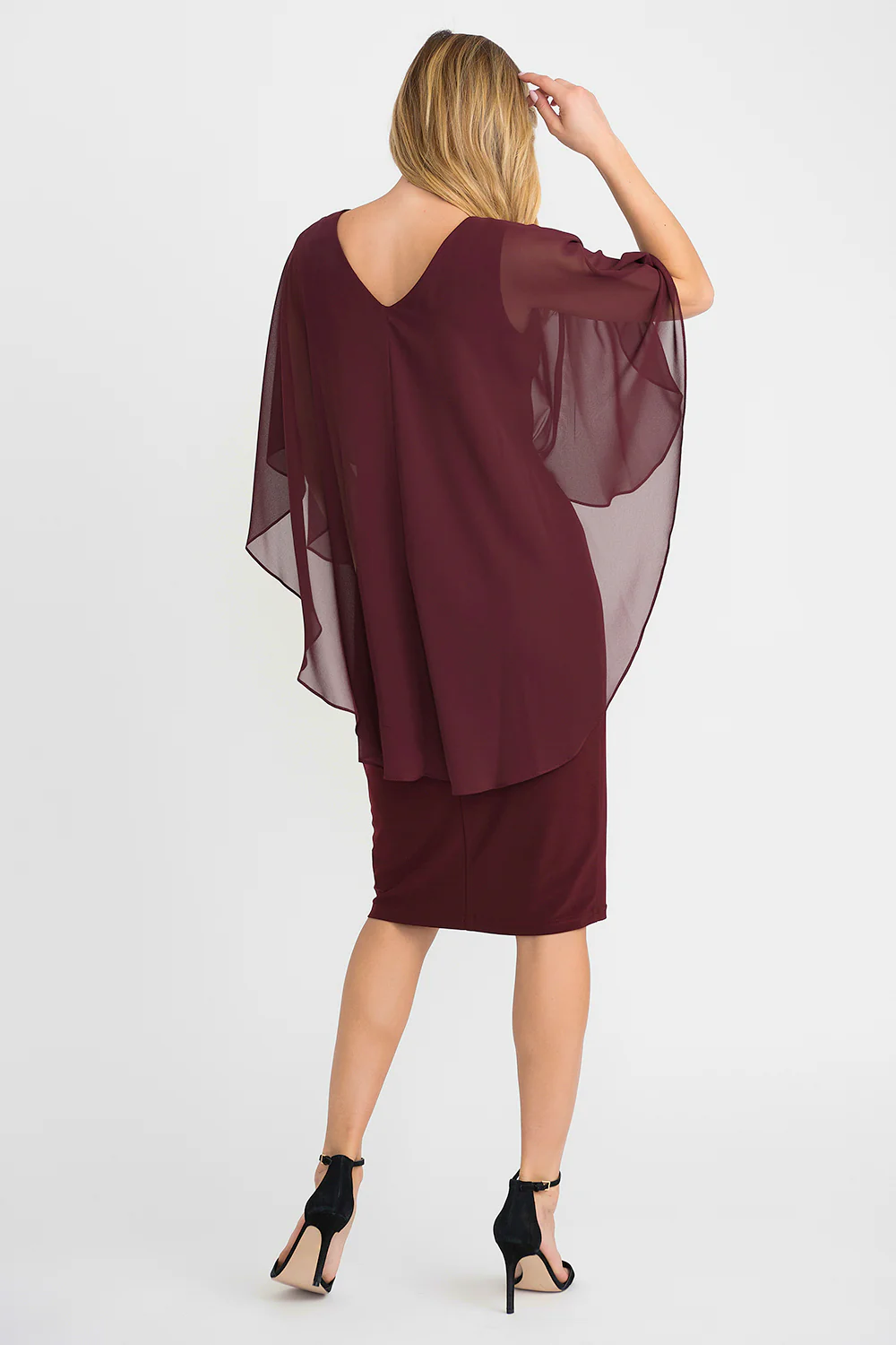 Joseph Ribkoff Cabernet Dress Style 194208 - Image 3