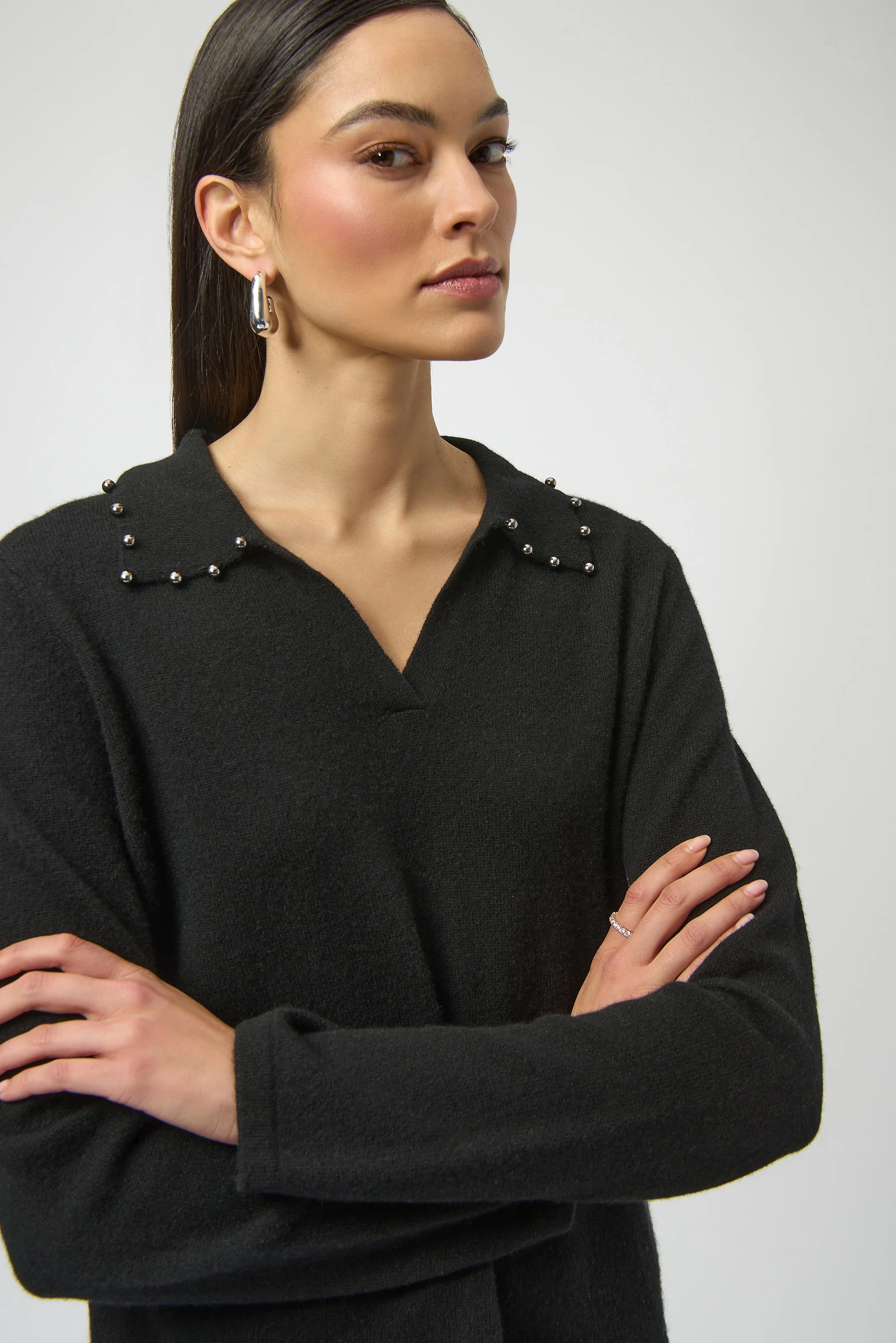 Joseph Ribkoff Cashmere Long Sleeve Sweater Style 254953 - Image 6