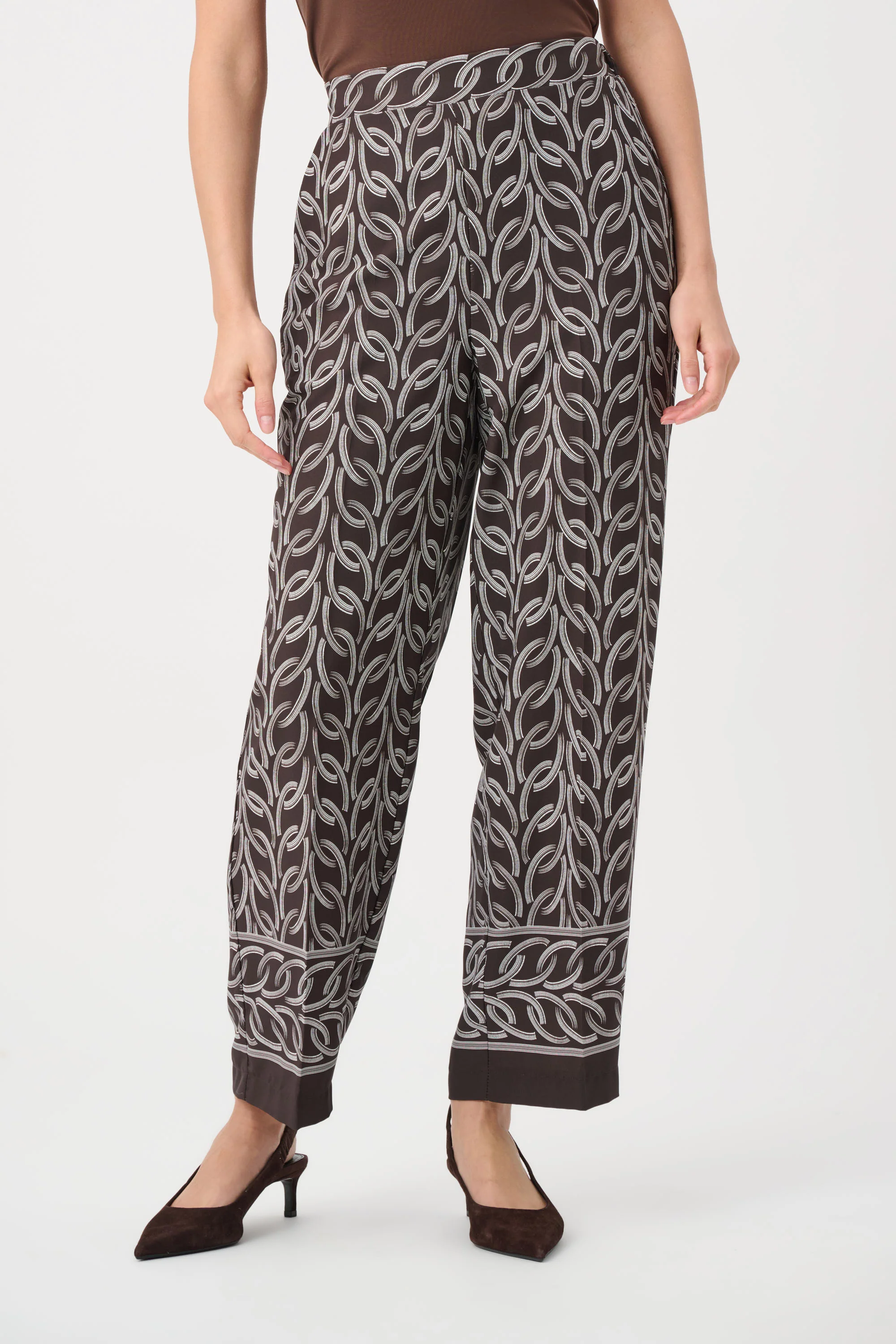 Joseph Ribkoff Chain Print Pull-On Pants Style 263058