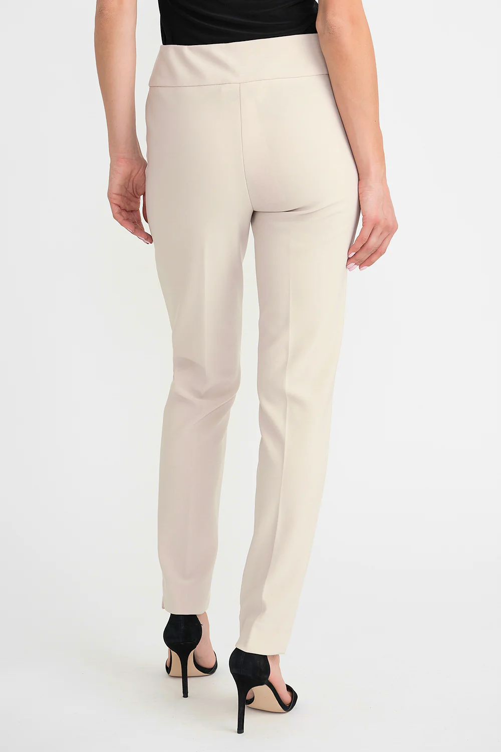 Joseph Ribkoff Champagne Straight Pull-On Pant Style 144092 - Image 3