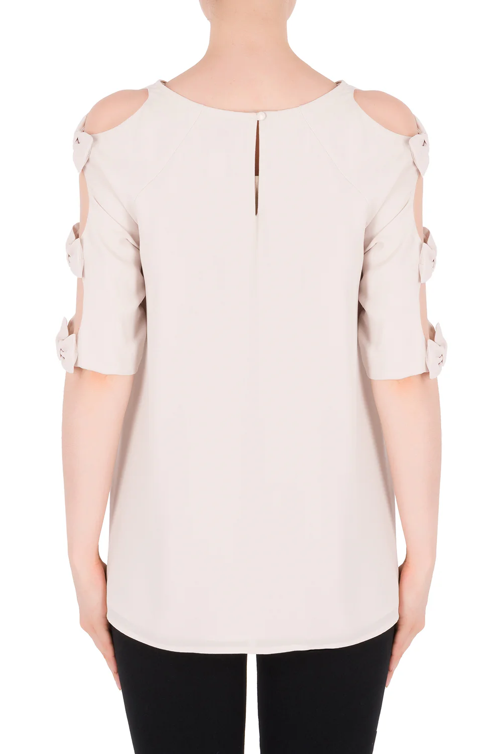 Joseph Ribkoff Champagne Top Style 182273 - Image 2