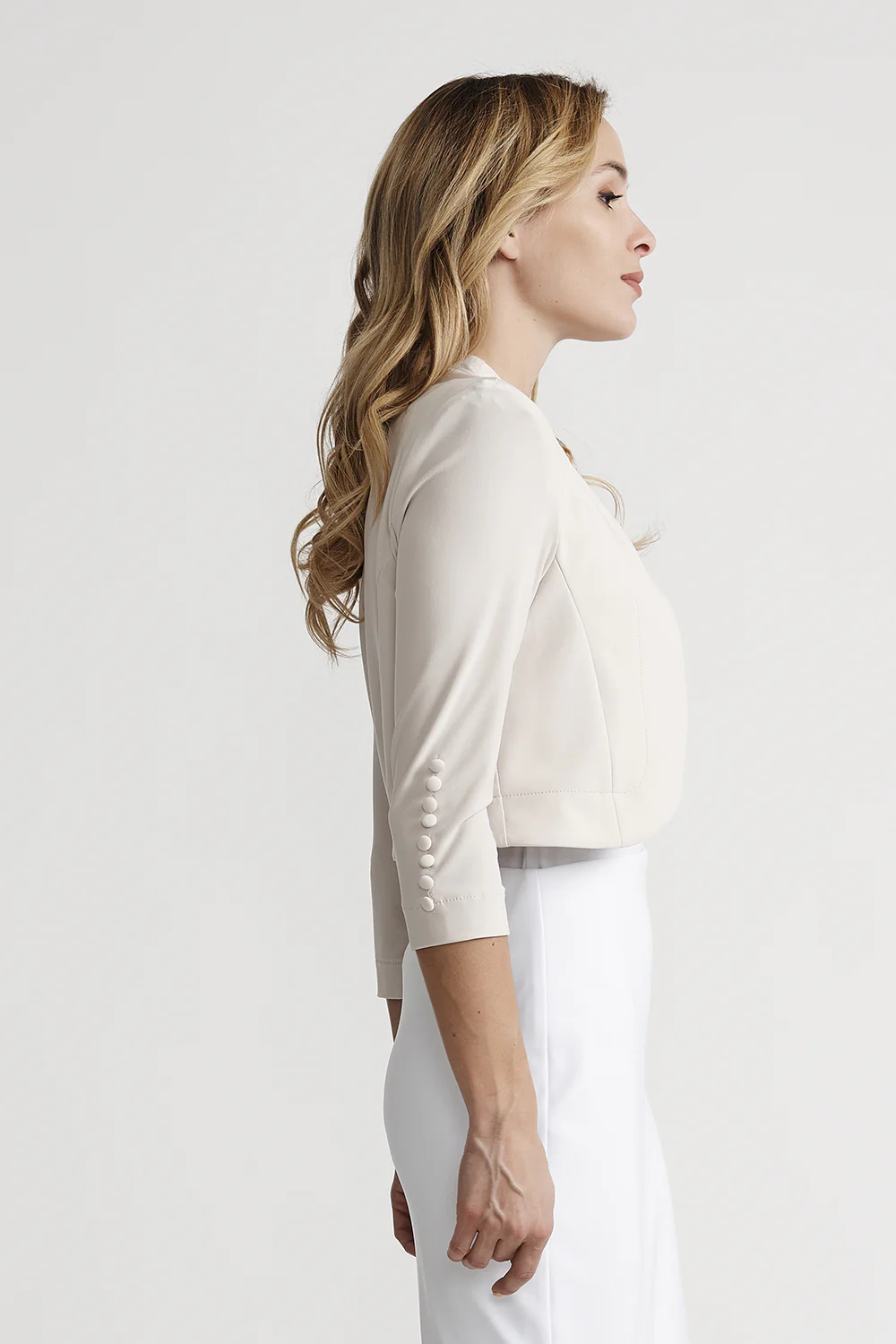 Joseph Ribkoff Champange Cover Up Style 32083 - Image 2