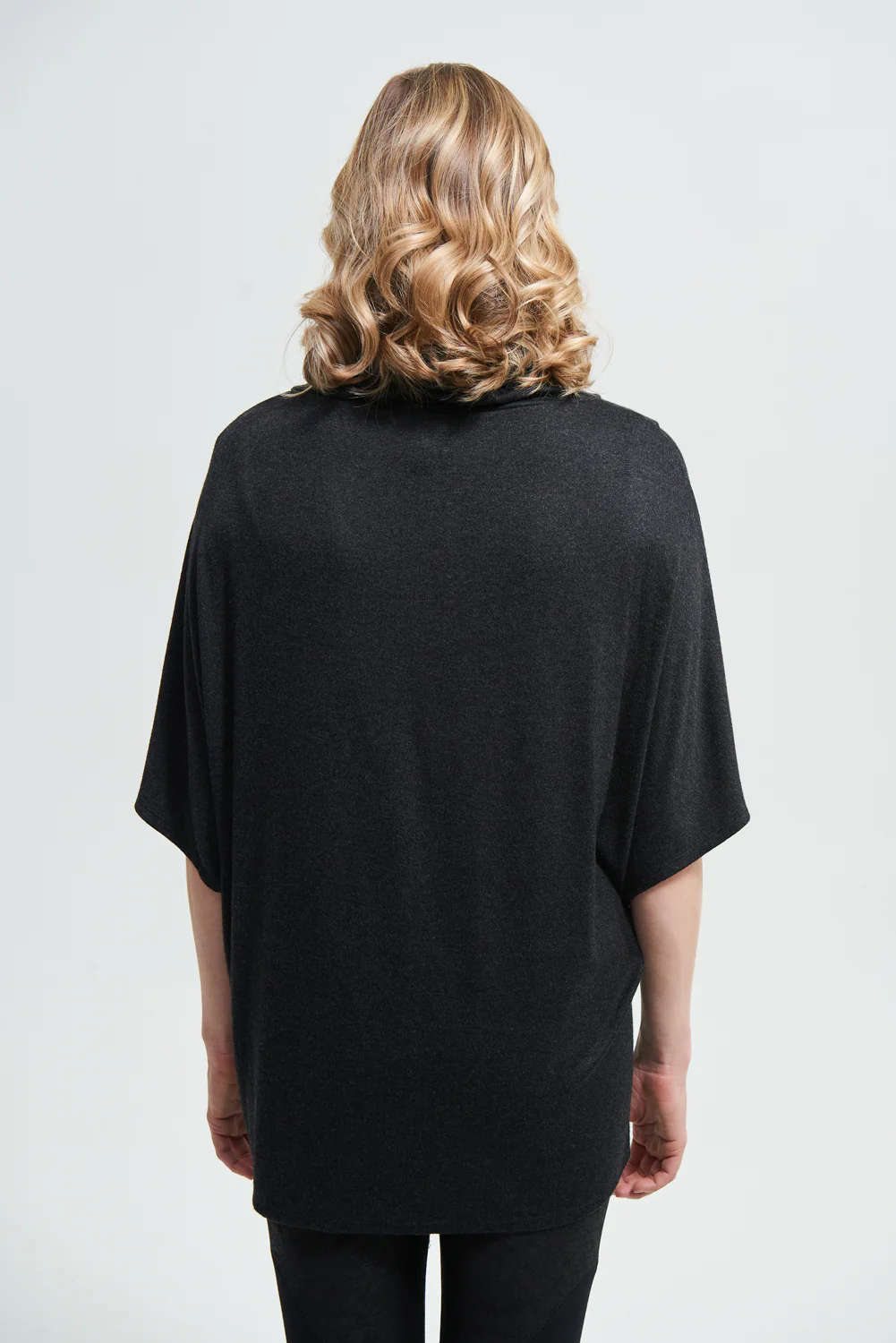 Joseph Ribkoff Charcoal Grey Top Style 213282 - Image 3