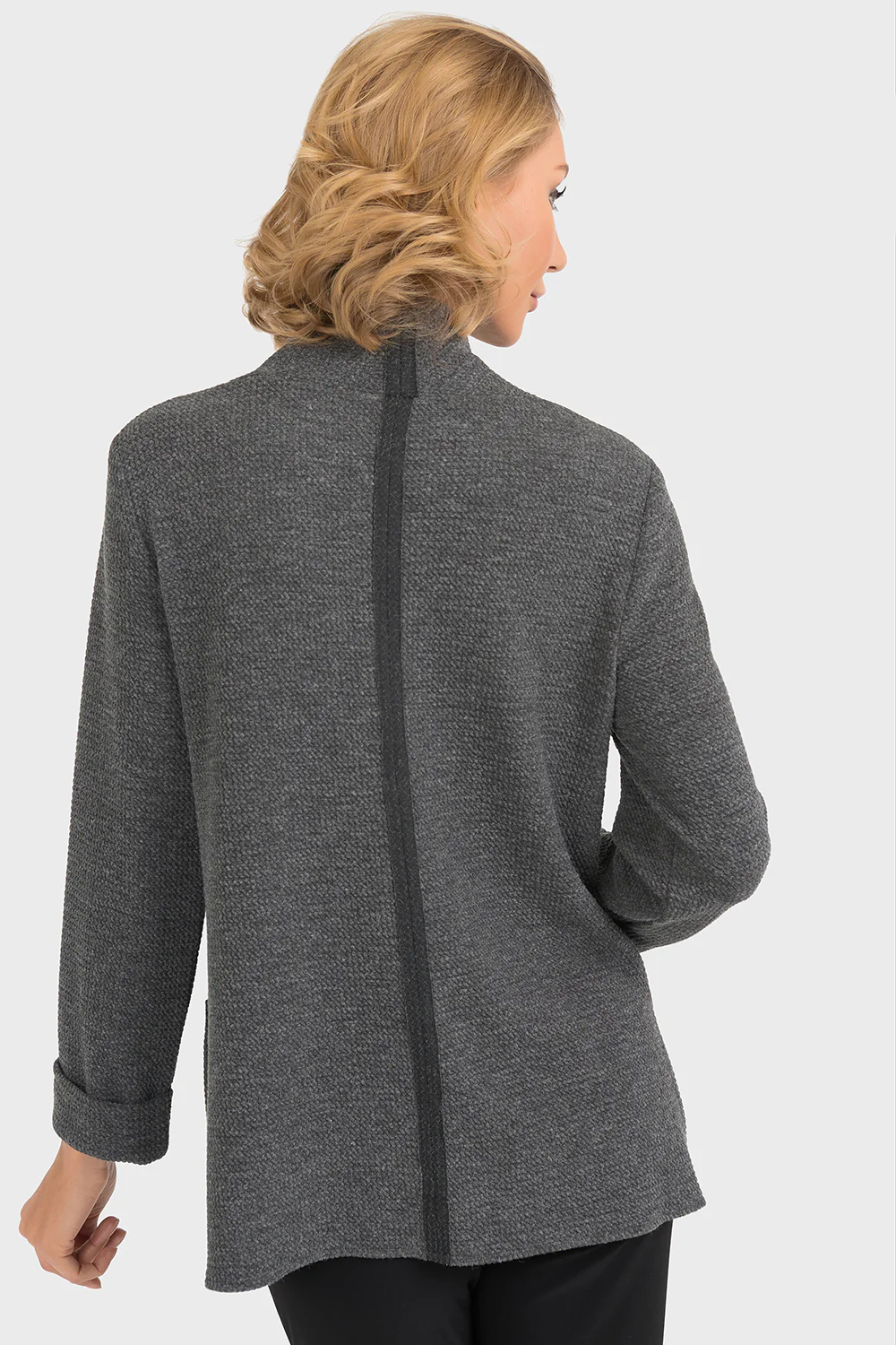 Joseph Ribkoff Charcoal Top Style 193481 - Image 3
