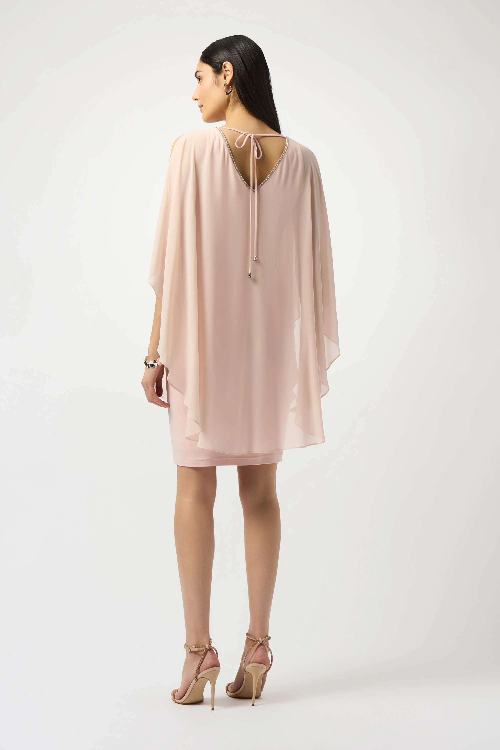 Joseph Ribkoff Chiffon and Silky Knit Layered Dress Style 251746 - Image 10