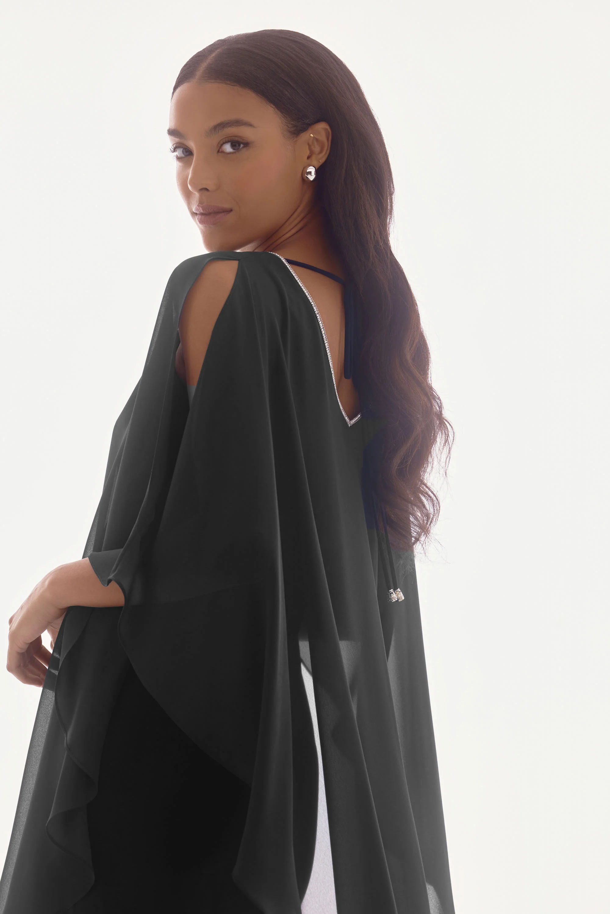 Joseph Ribkoff Chiffon and Silky Knit Layered Dress Style 251746 - Image 13