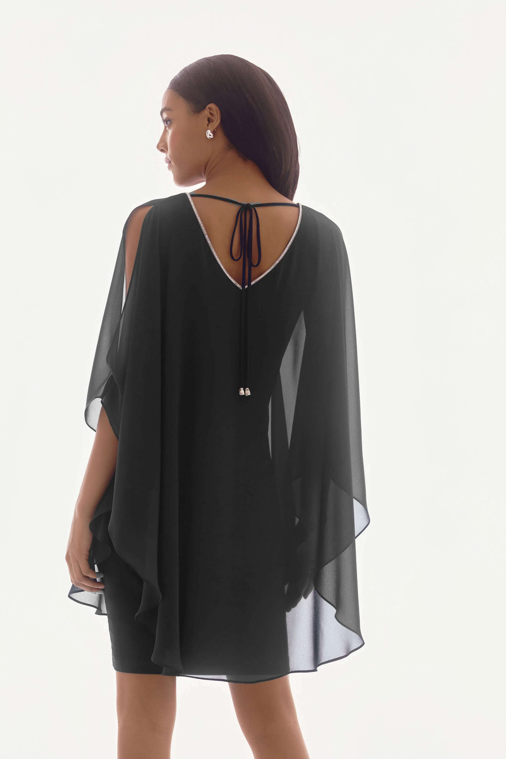 Joseph Ribkoff Chiffon and Silky Knit Layered Dress Style 251746 - Image 14