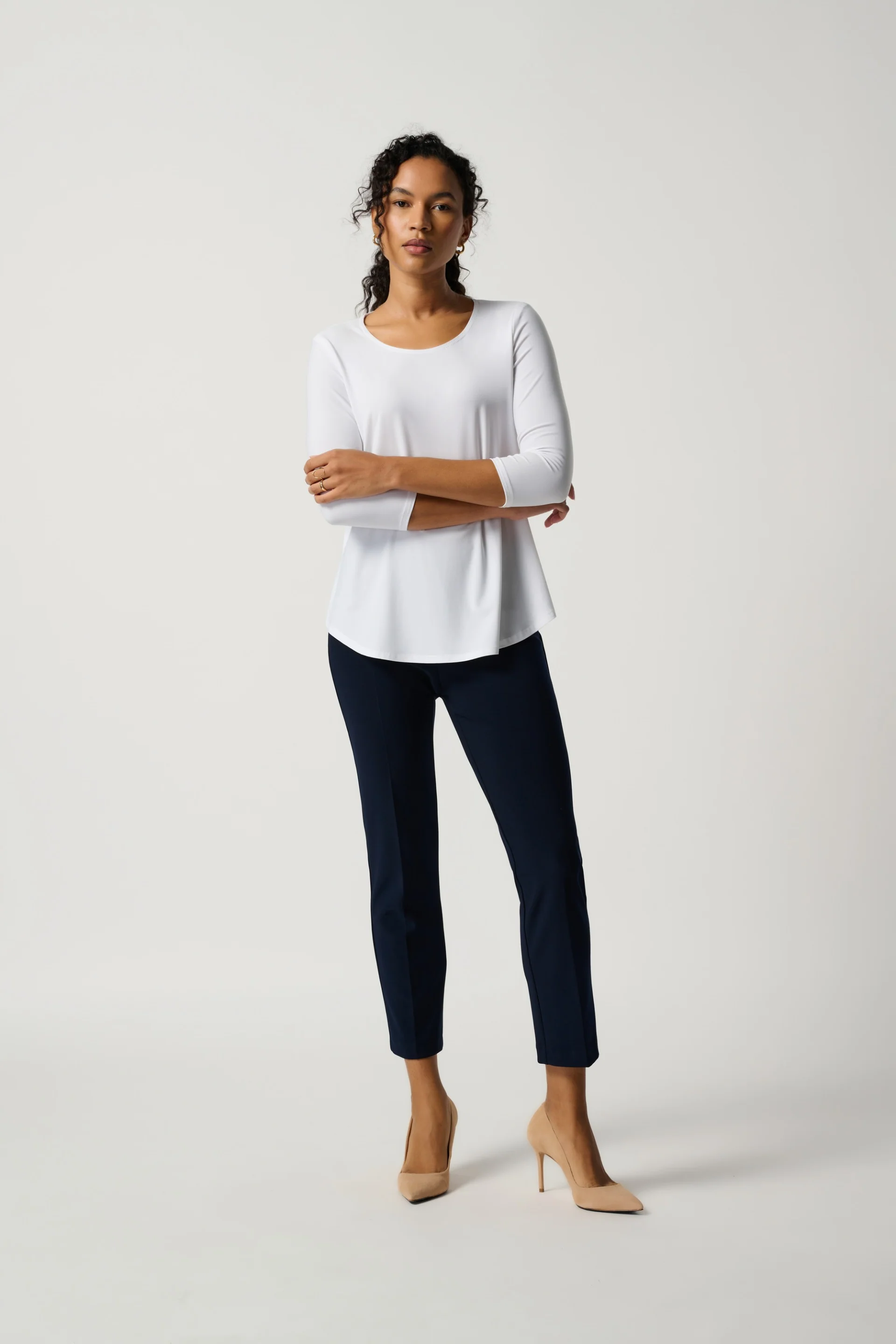 Joseph Ribkoff Classic Cropped Pants Style 181089 - Image 2
