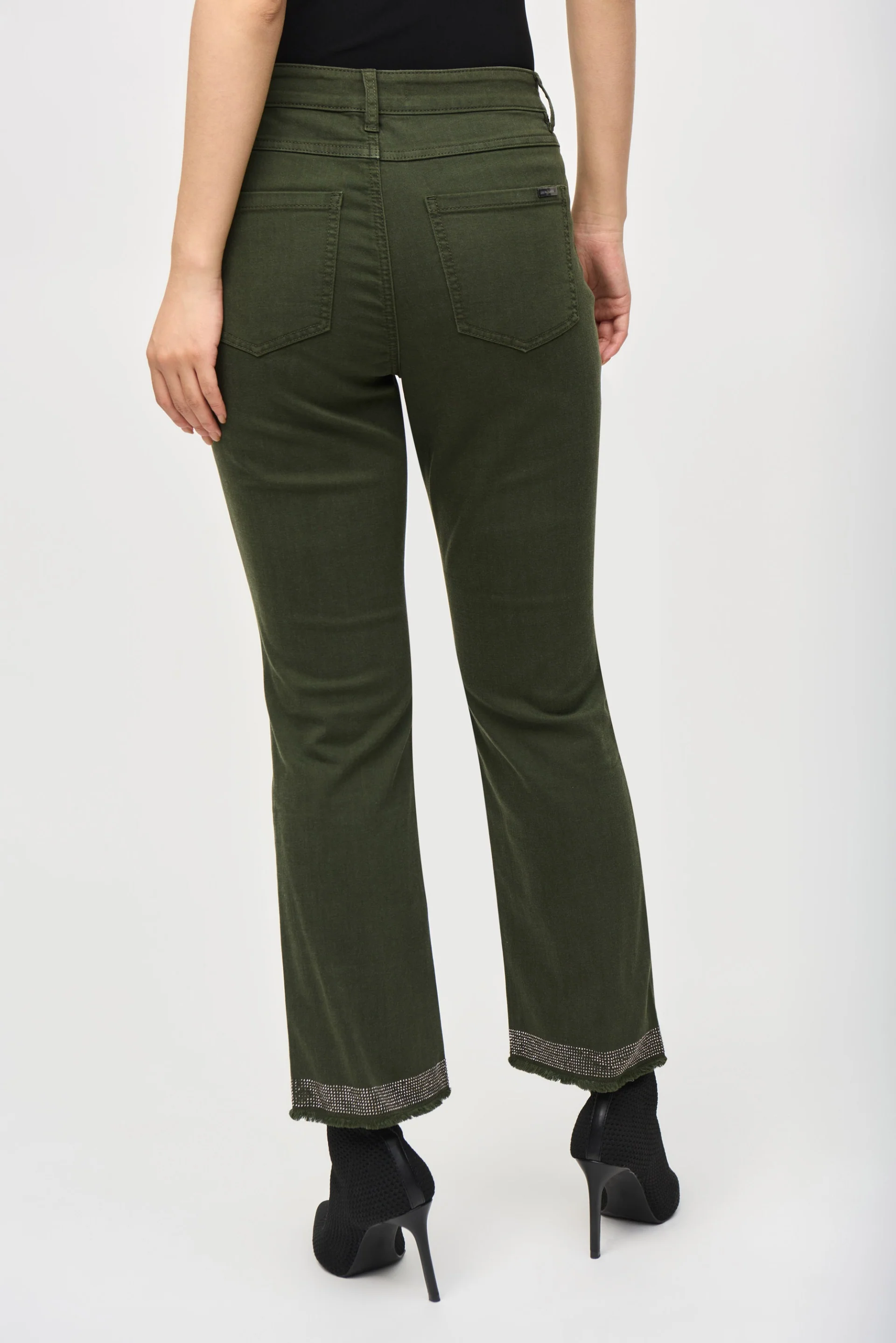 Joseph Ribkoff Classic Straight Leg Jean With Frayed Hem Style 243964S25 - Image 12