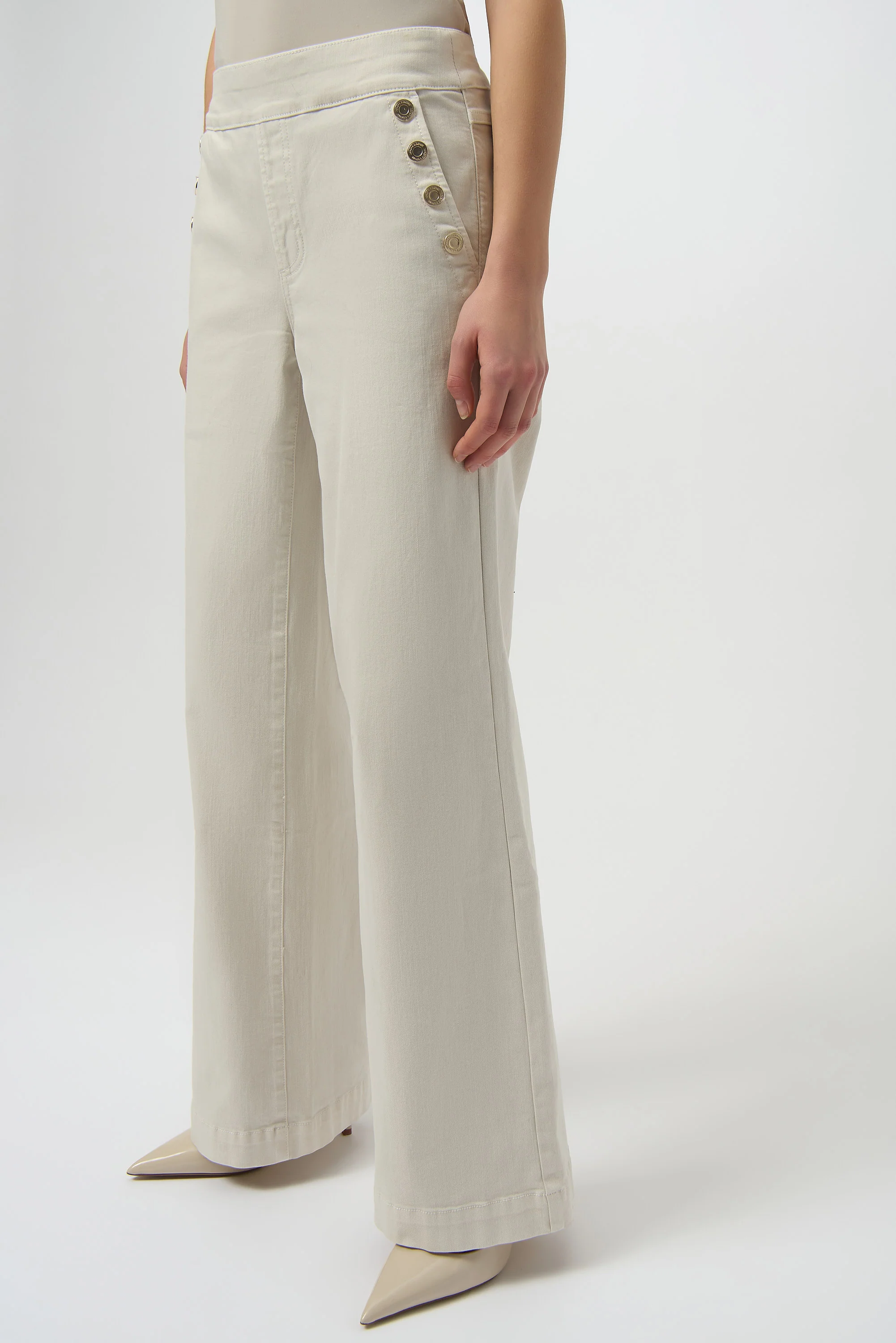 Joseph Ribkoff Classic Wide Leg Pull-On Jeans Style 254919 - Image 3