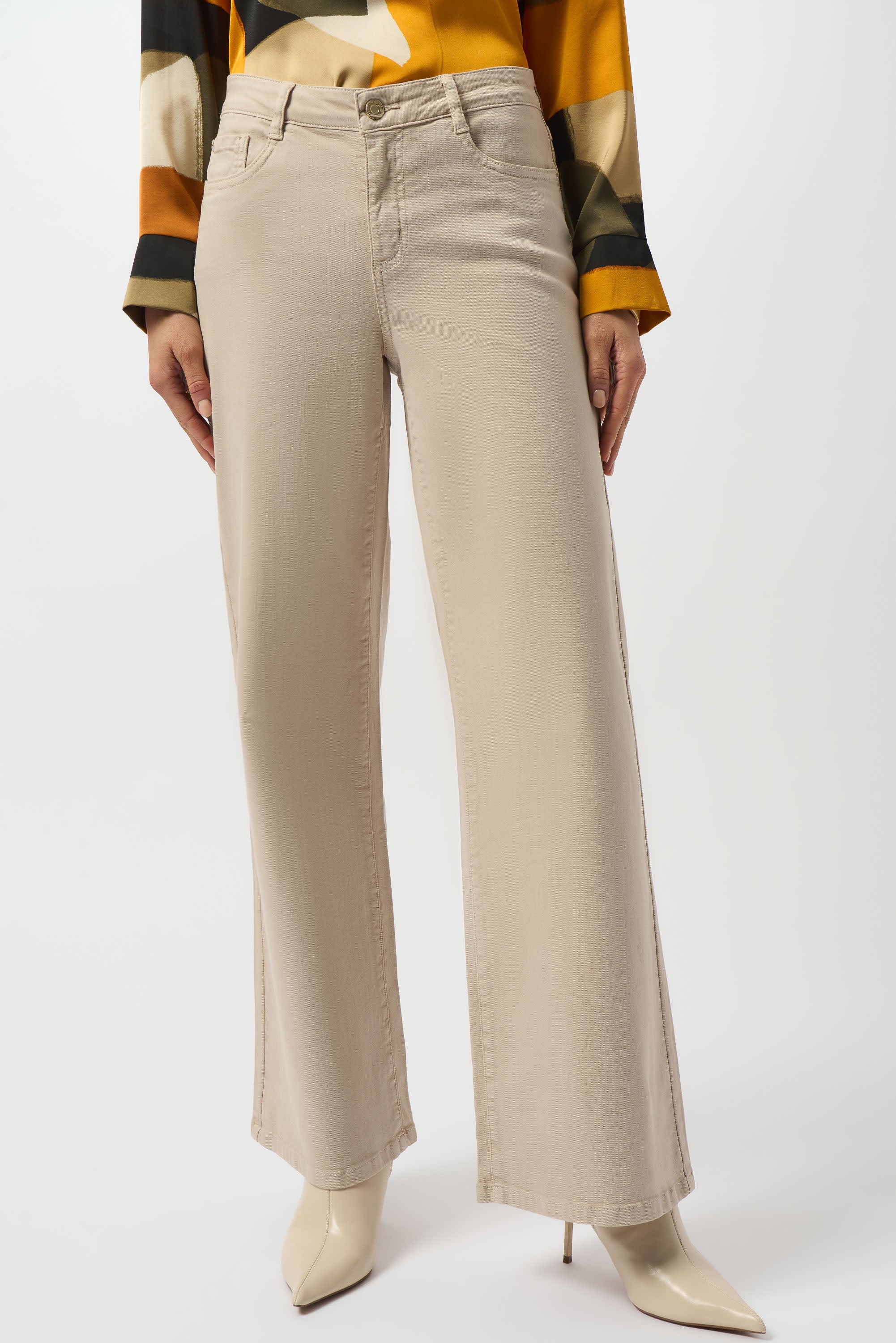 Joseph Ribkoff Classic Wide-Leg Stretch Denim Jeans Style 253950