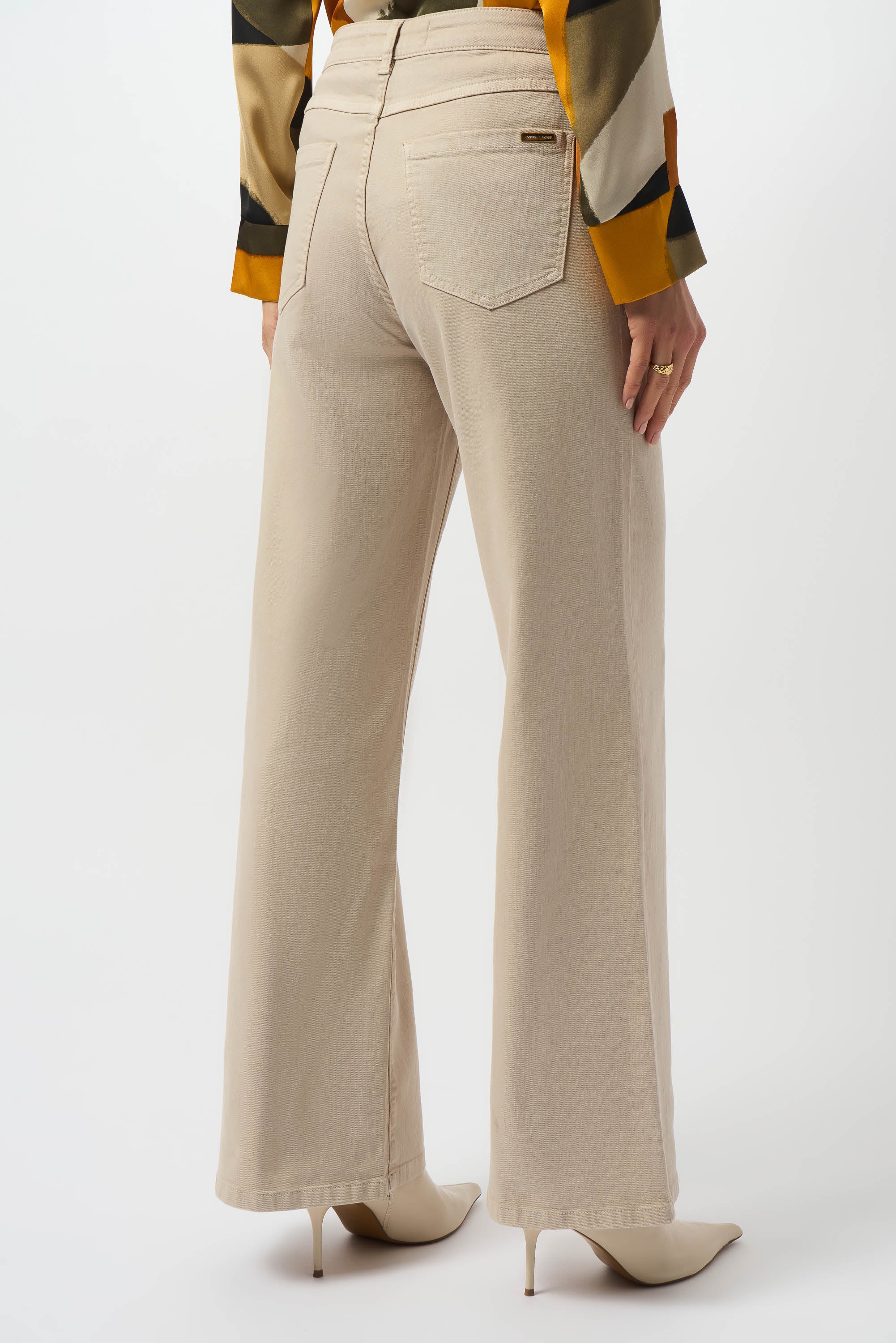 Joseph Ribkoff Classic Wide-Leg Stretch Denim Jeans Style 253950 - Image 2