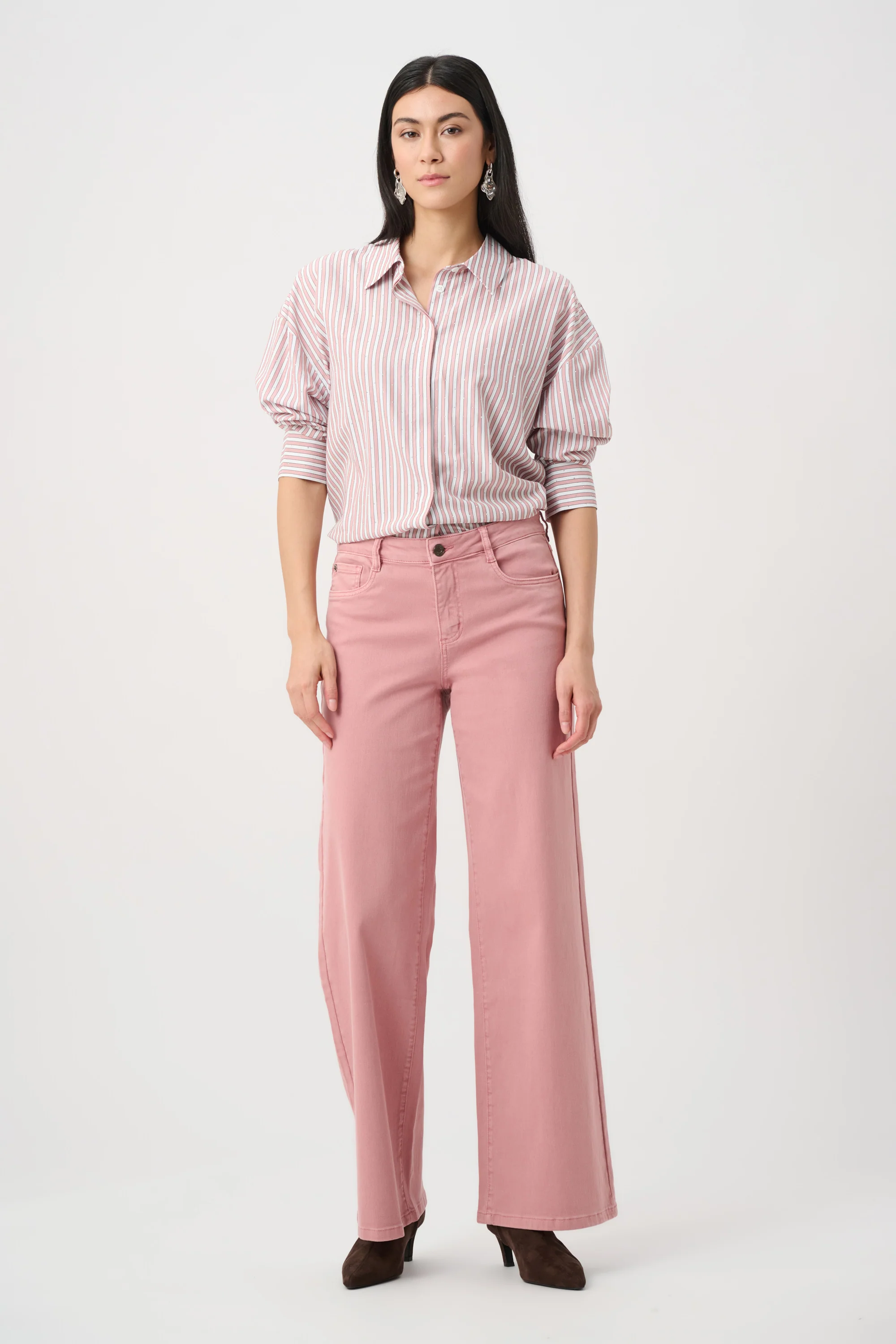 Joseph Ribkoff Classic Wide-Leg Stretch Jeans Style 251968 - Image 2