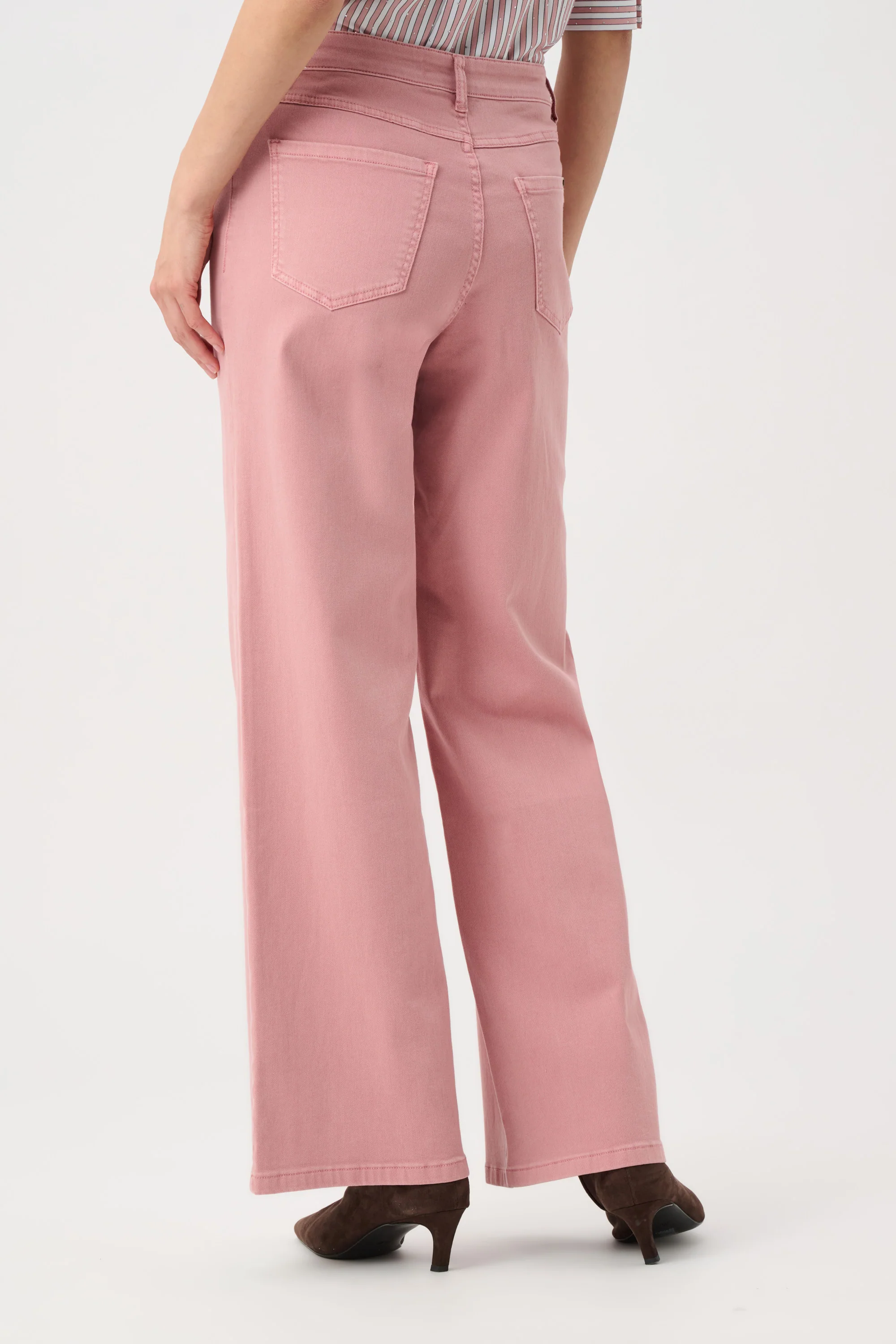 Joseph Ribkoff Classic Wide-Leg Stretch Jeans Style 251968 - Image 3