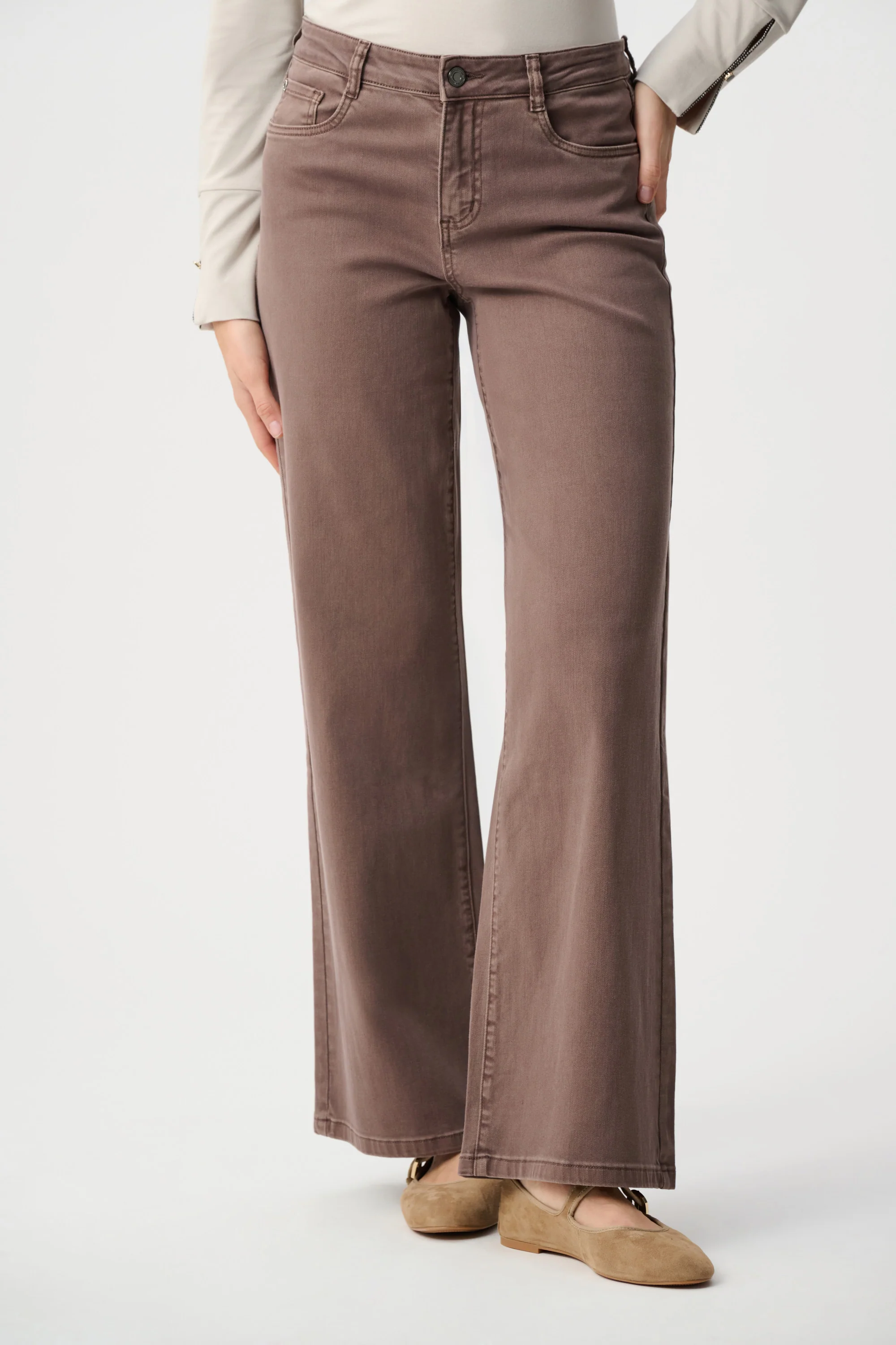 Joseph Ribkoff Classic Wide-Leg Stretch Jeans Style 251968 - Image 30