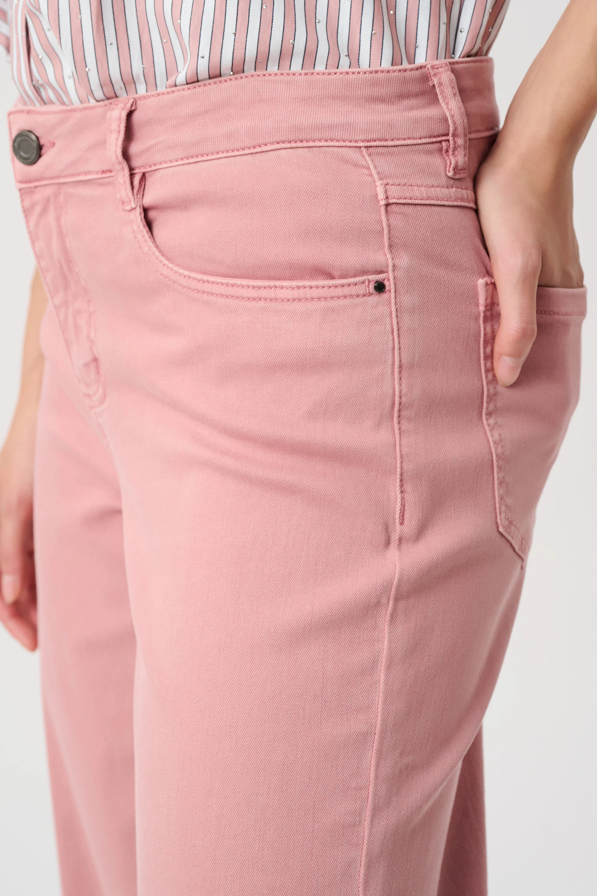 Joseph Ribkoff Classic Wide-Leg Stretch Jeans Style 251968 - Image 4