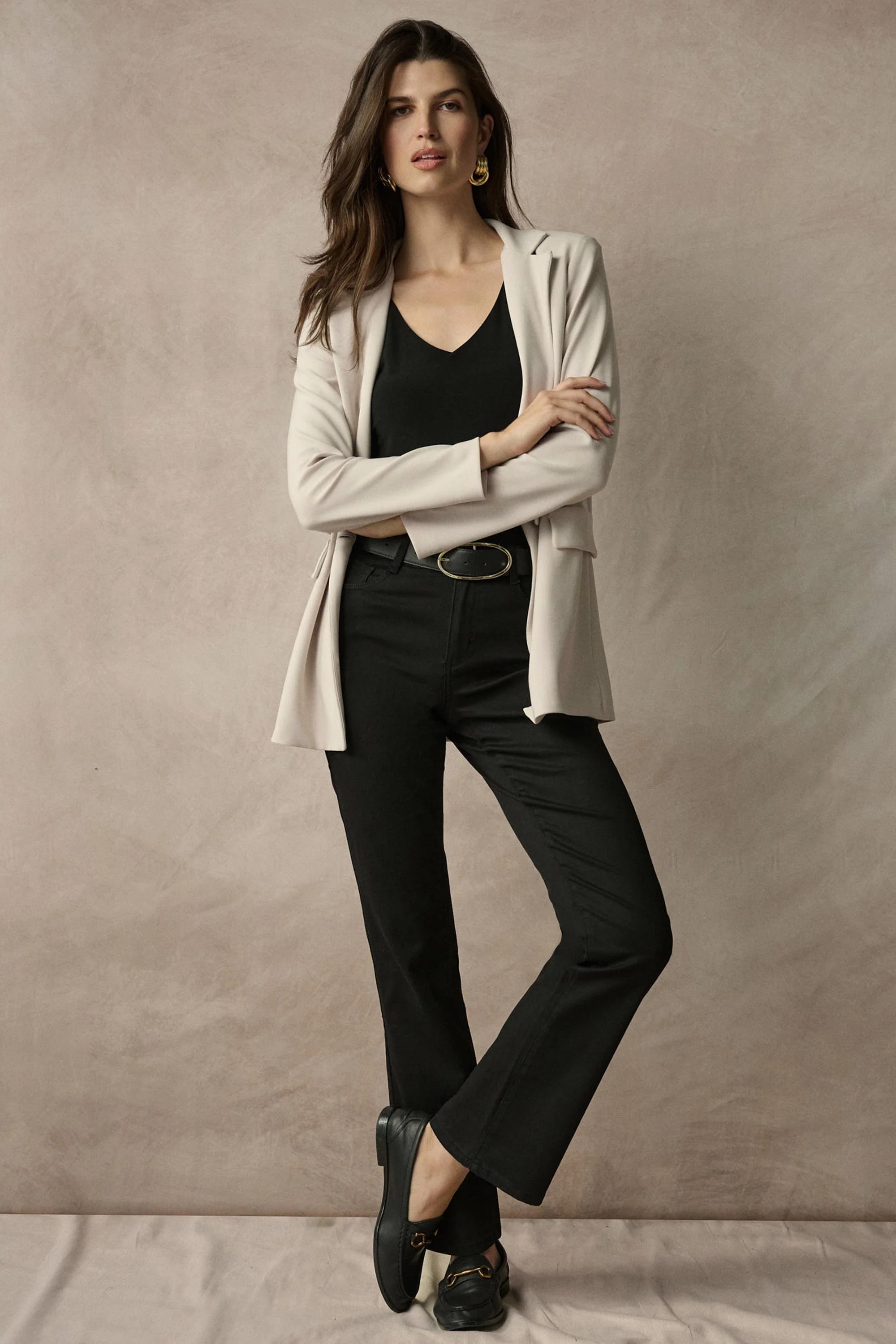 Joseph Ribkoff Classic Wide-Leg Stretch Jeans Style 251968 - Image 6