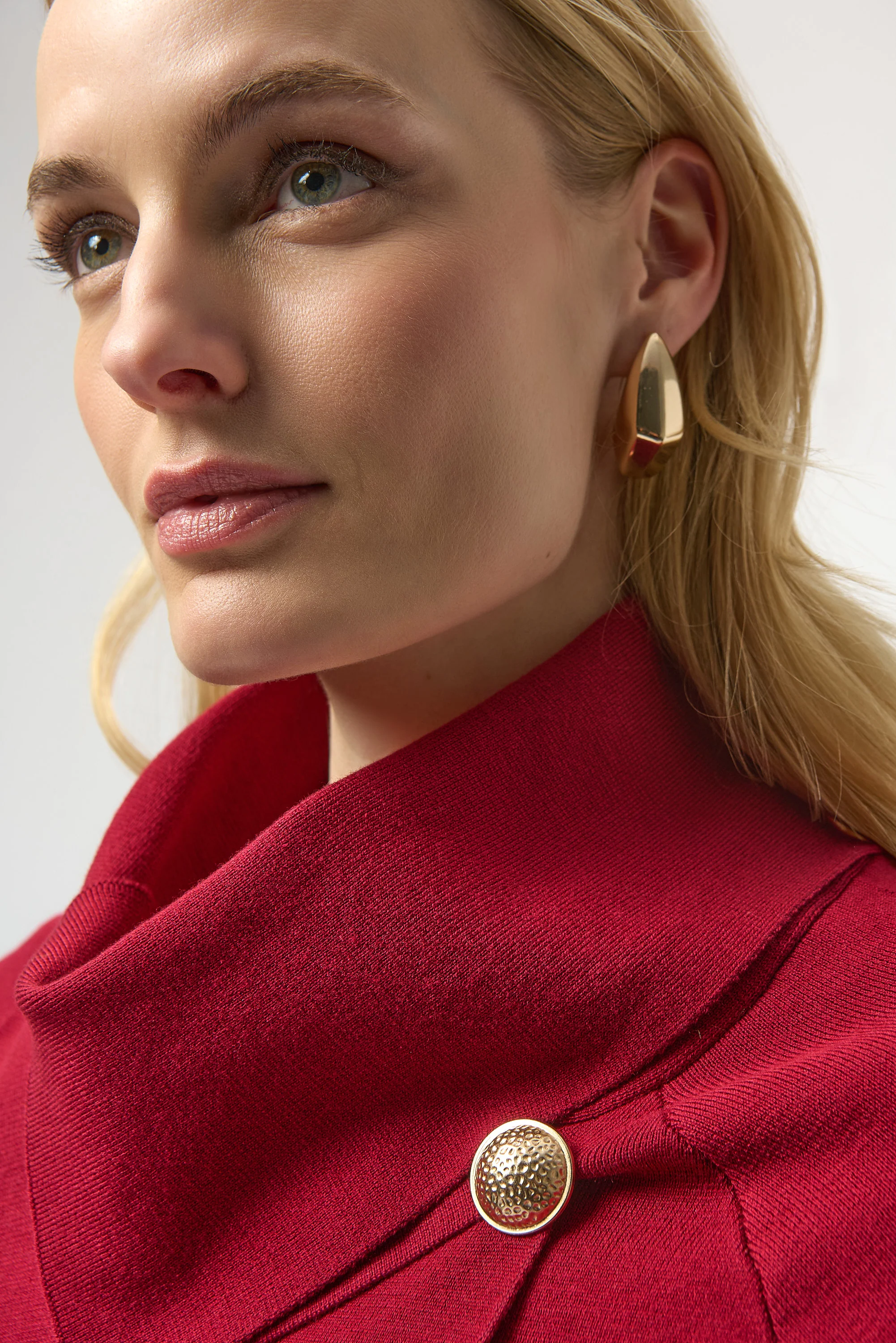 Joseph Ribkoff Coat with Overlap Collar Style 254956 - Image 4