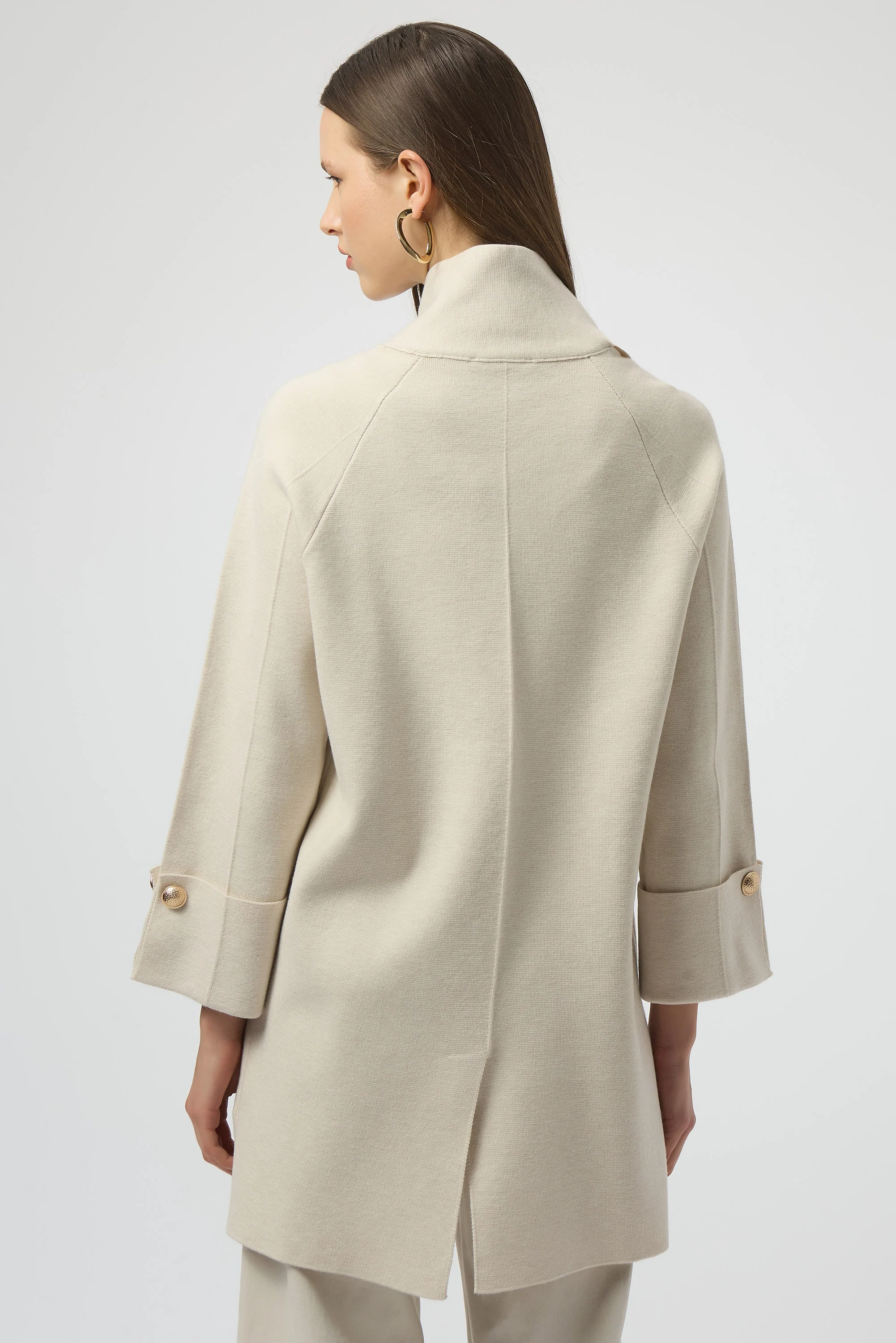 Joseph Ribkoff Coat with Overlap Collar Style 254956 - Image 7