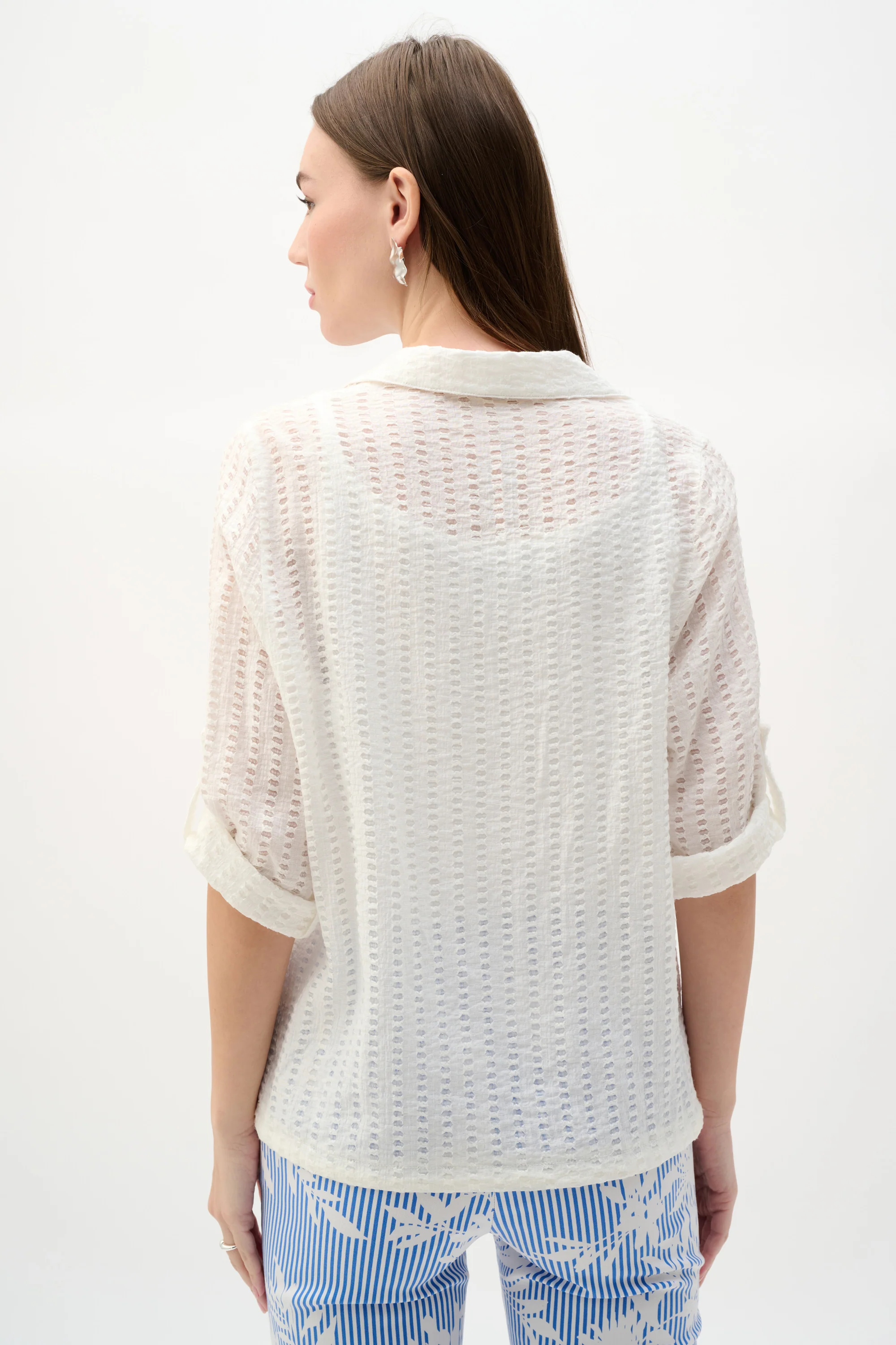 Joseph Ribkoff Cocoon Blouse With Drawstring Hem Style 262062 - Image 4
