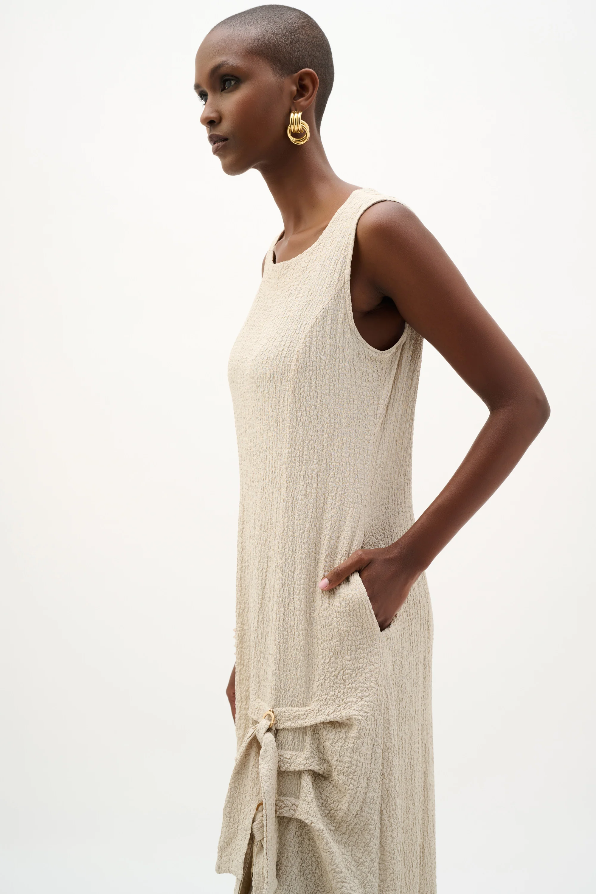 Joseph Ribkoff Cocoon Dress With Ring And Tie Detail Style 262172 - Image 4