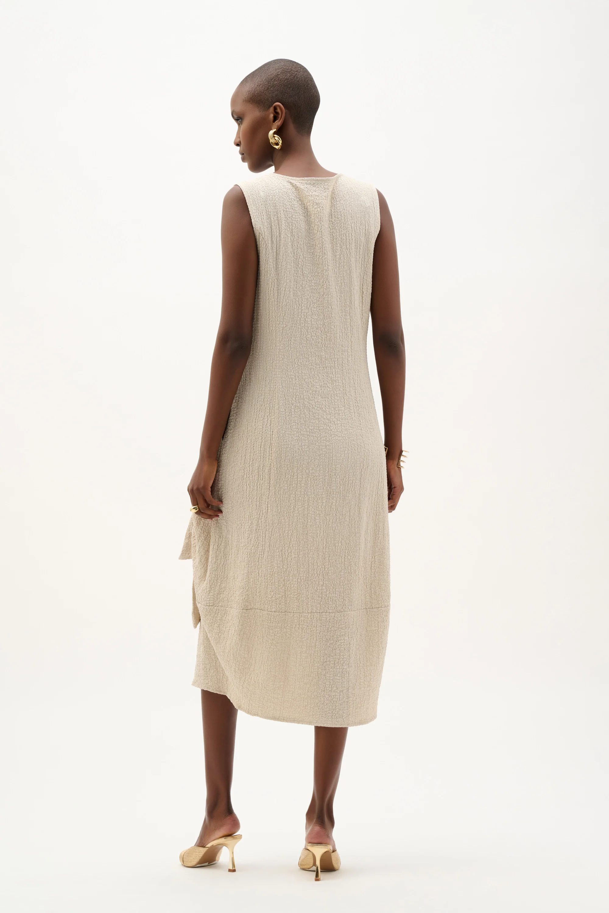 Joseph Ribkoff Cocoon Dress With Ring And Tie Detail Style 262172 - Image 5