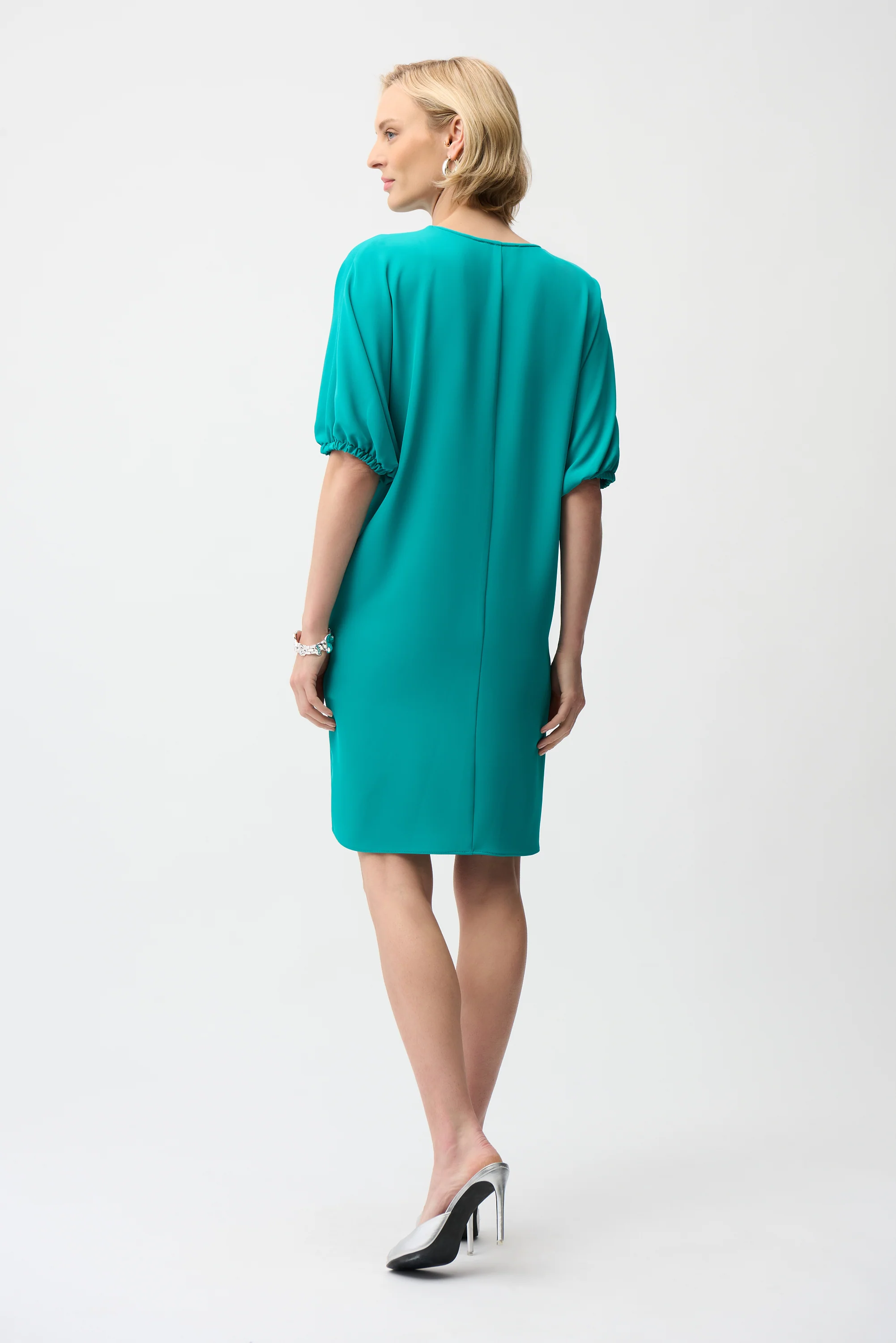 Joseph Ribkoff Cocoon Dress With Zipper Neckline Style 261132 - Image 3