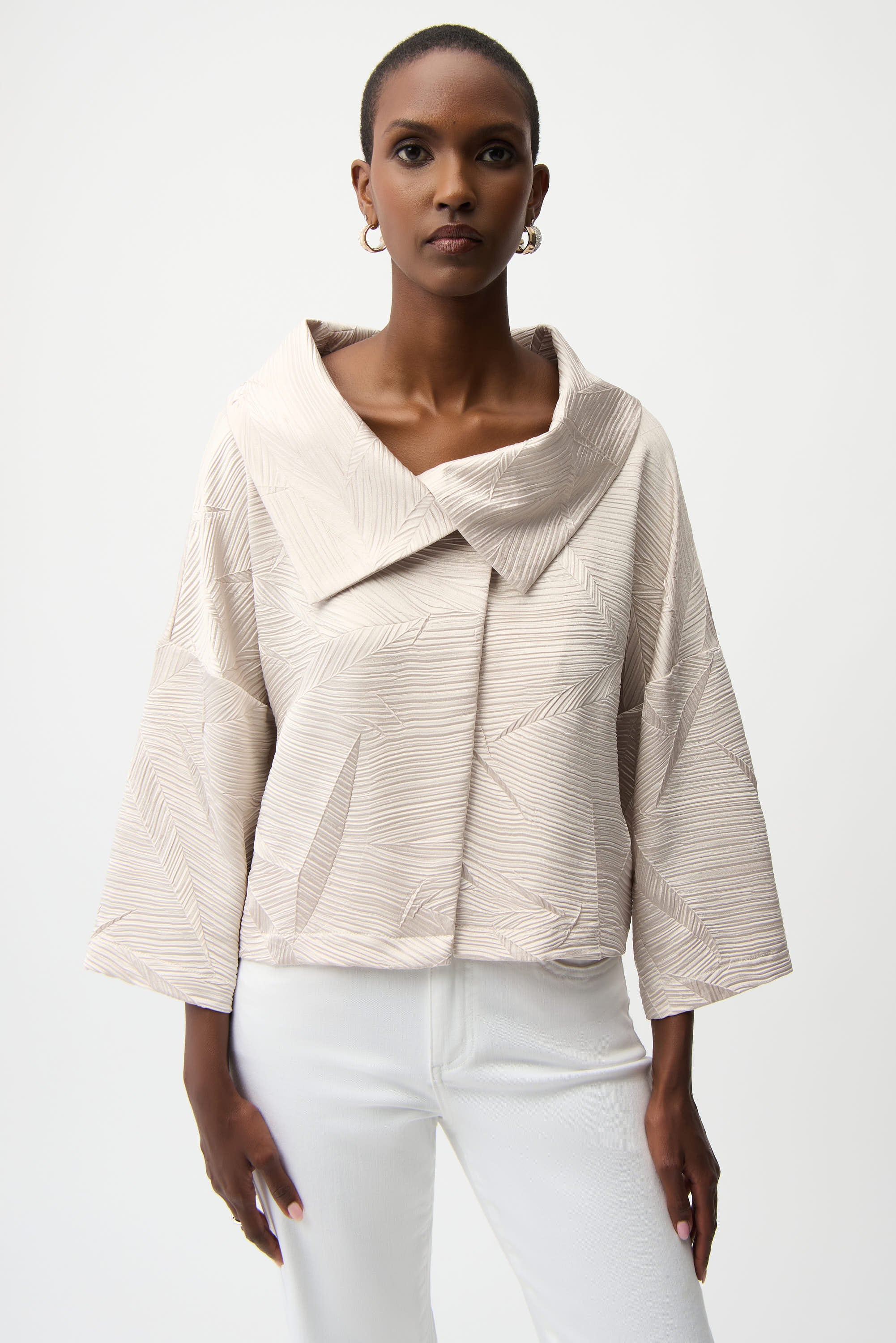 Joseph Ribkoff Collared Button Blazer Style 261241 - Image 3