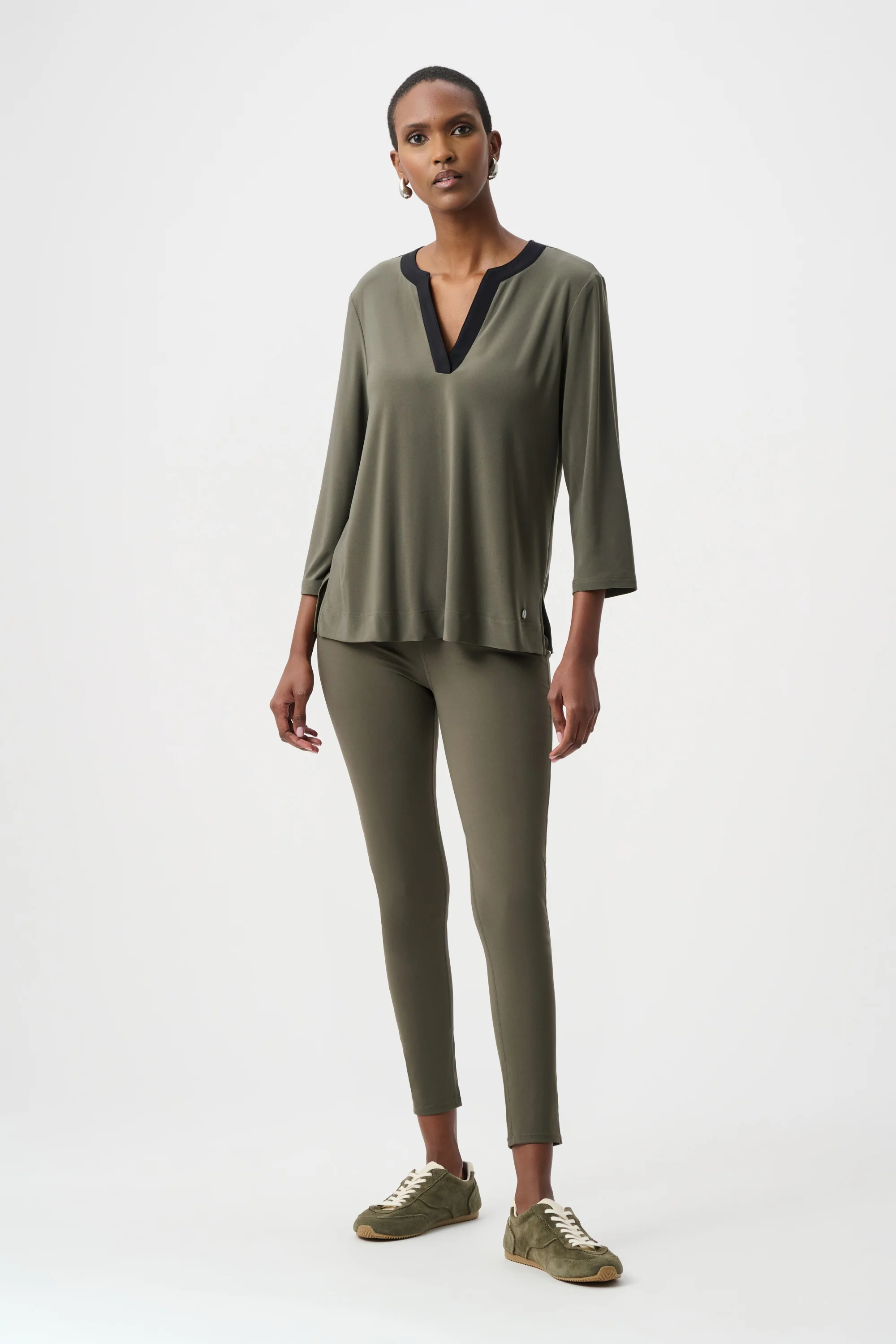 Joseph Ribkoff Color Block Straight Top Style 263629 - Image 2