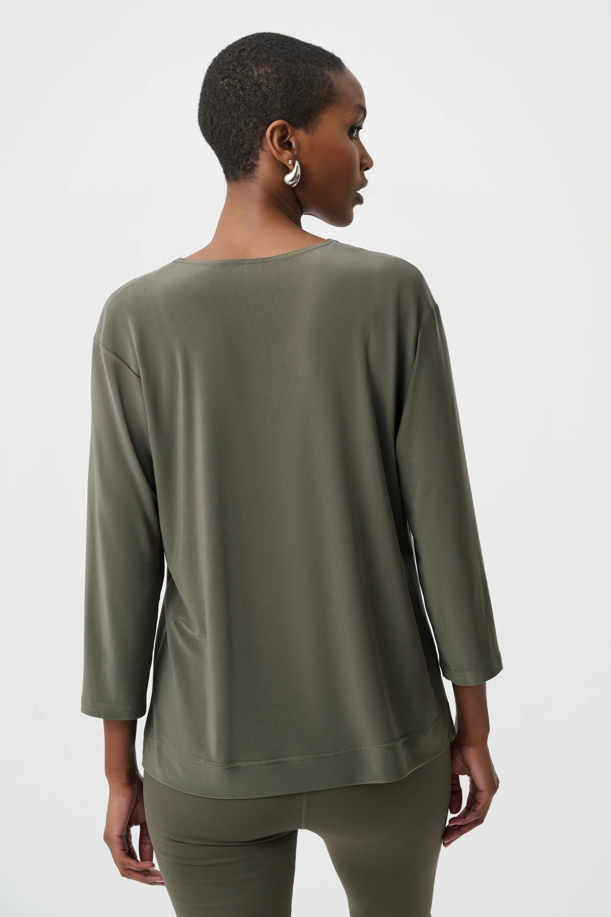Joseph Ribkoff Color Block Straight Top Style 263629 - Image 3