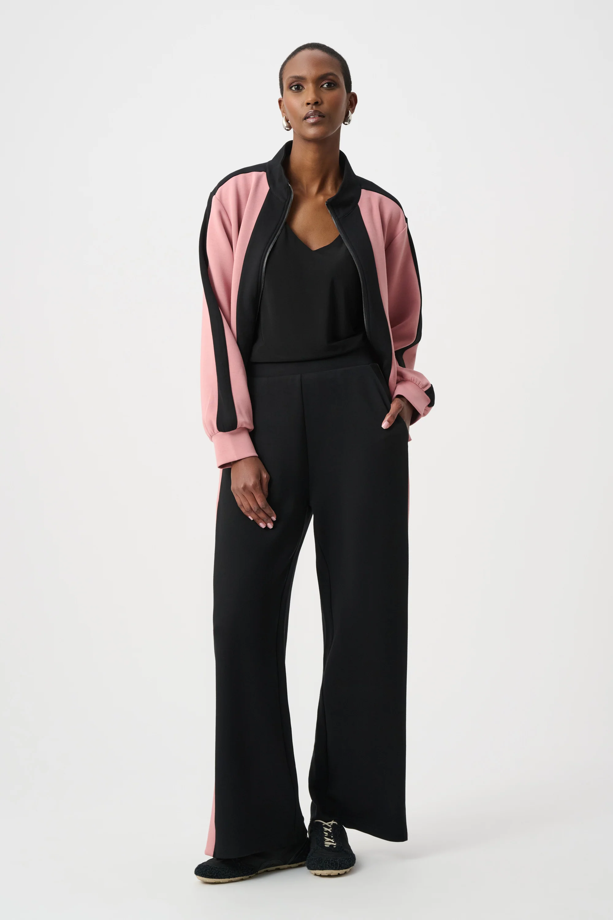 Joseph Ribkoff Color Block Wide Leg Pants Style 263622 - Image 3