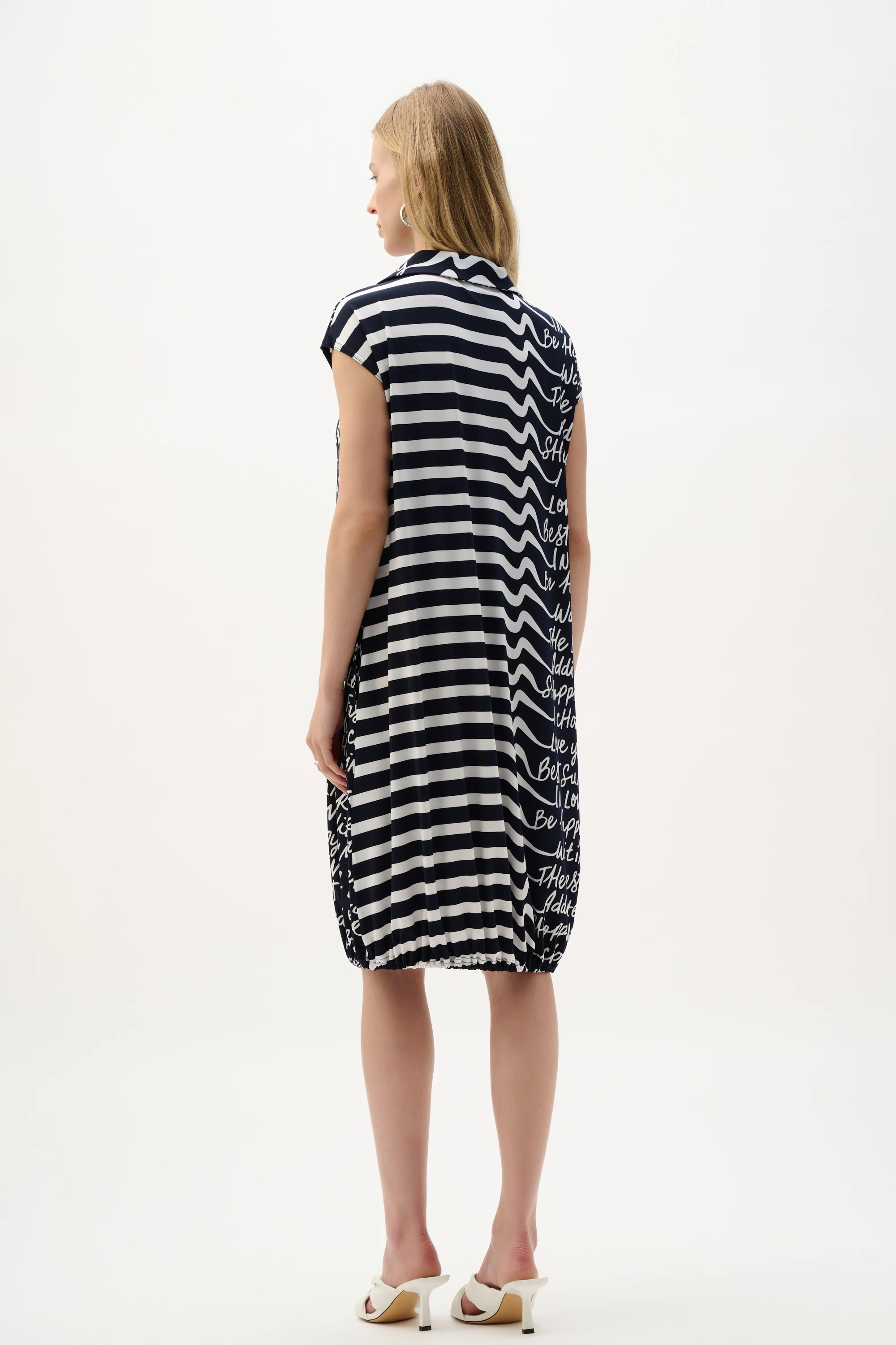 Joseph Ribkoff Conversational Print Cocoon Dress Style 262132 - Image 3
