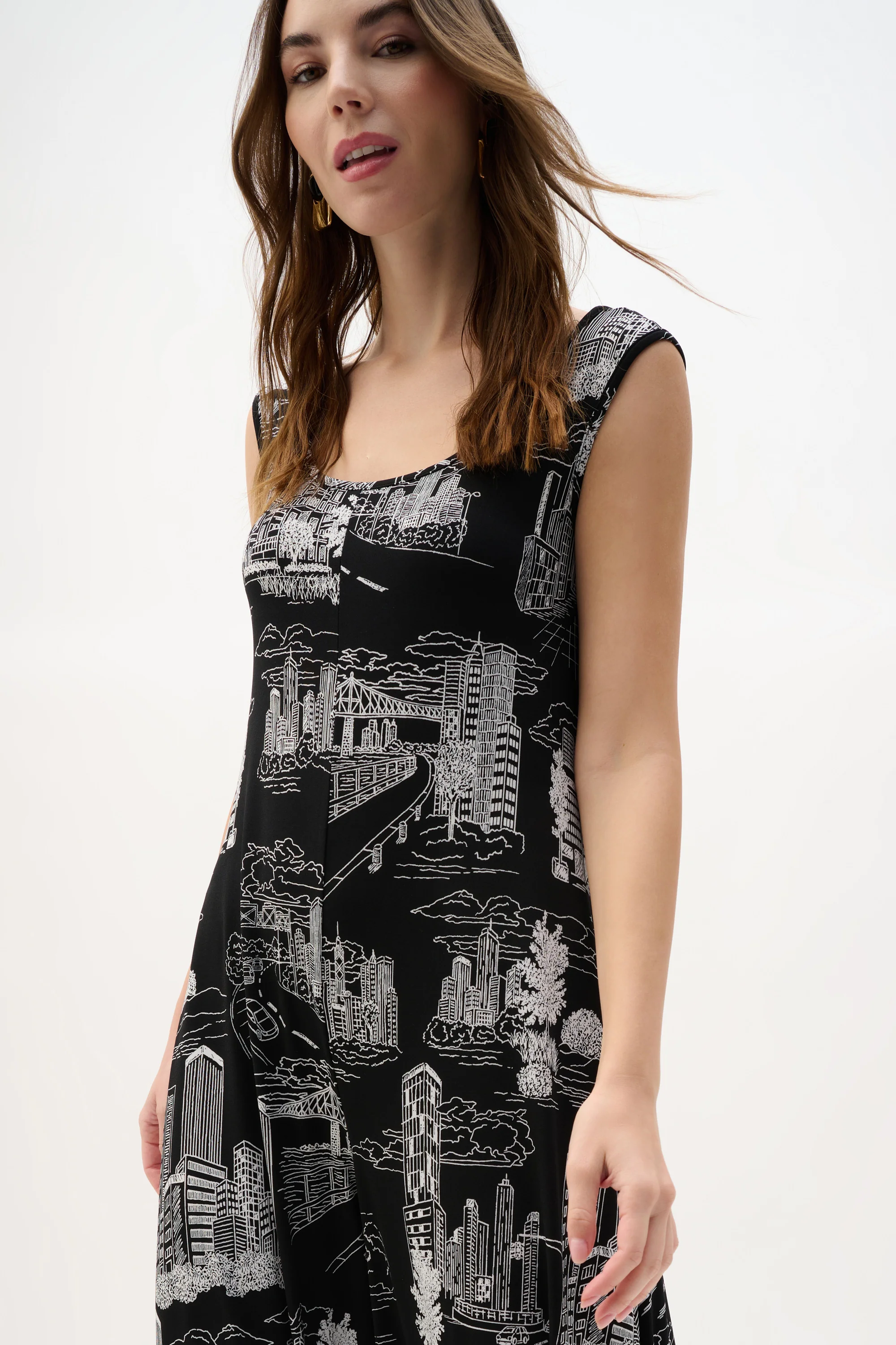 Joseph Ribkoff Conversational Print Culotte Jumpsuit Style 262243 - Image 4