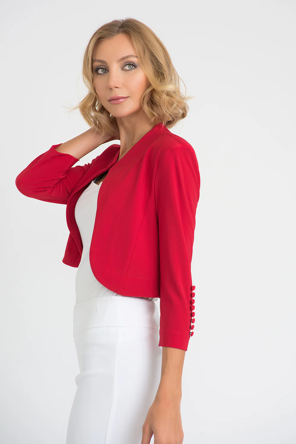 Joseph Ribkoff Cover Up Style 32083S - Red - Image 2