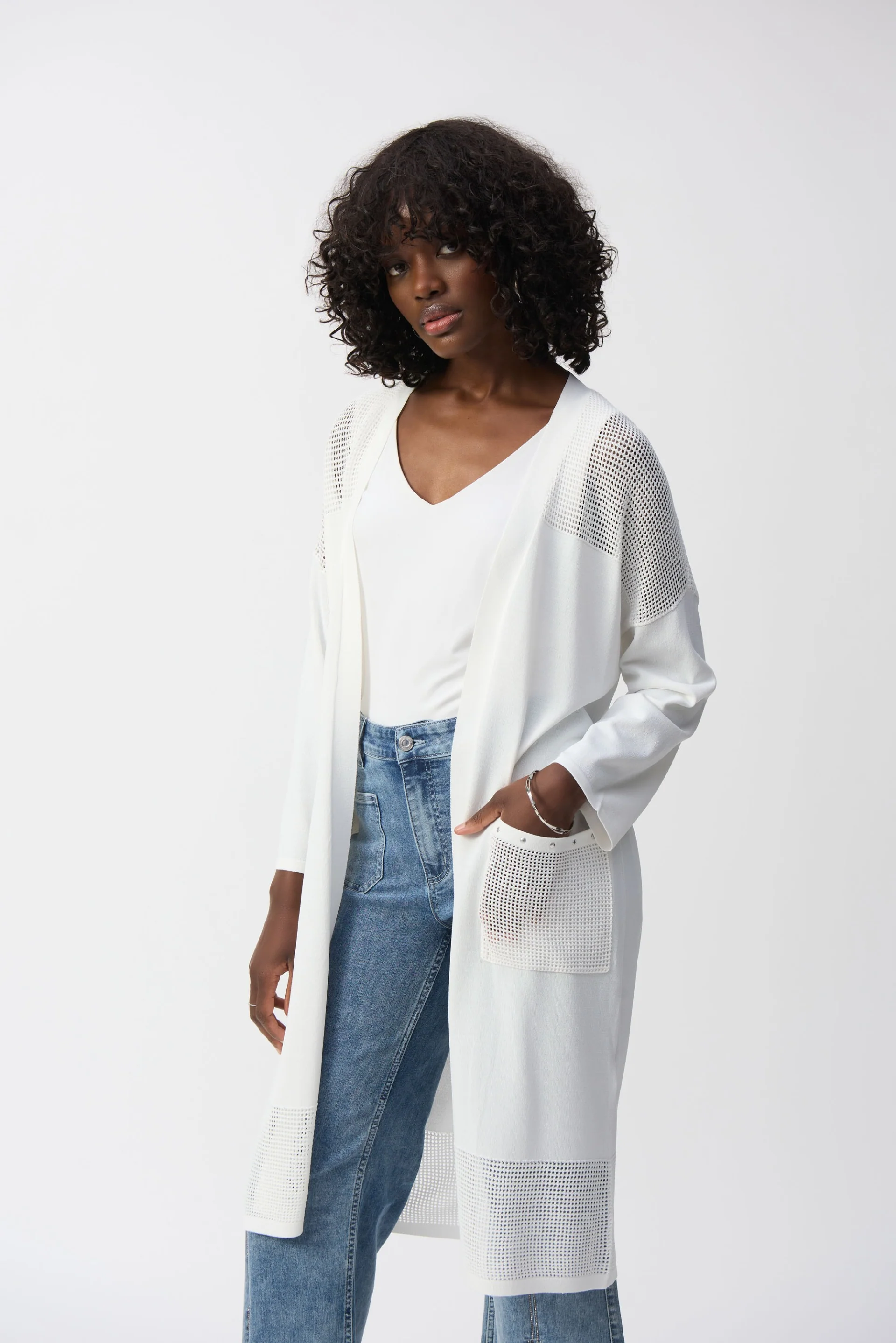 Joseph Ribkoff Cover-Up With Pointelle Detail Style 251926 - Image 2