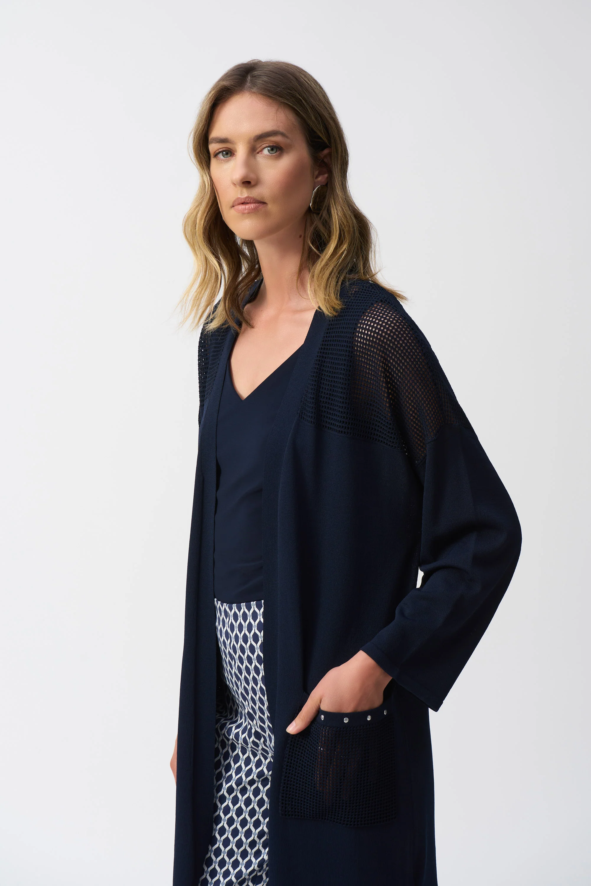 Joseph Ribkoff Cover-Up With Pointelle Detail Style 251926 - Image 7