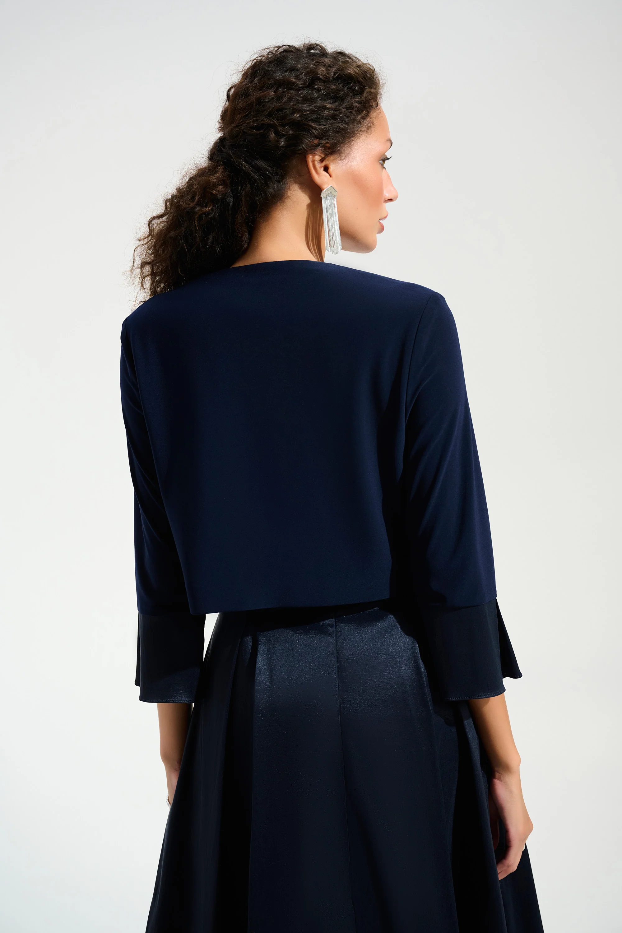 Joseph Ribkoff Cover-Up With Stretch Taffeta Cuffs Style 261785 - Image 3