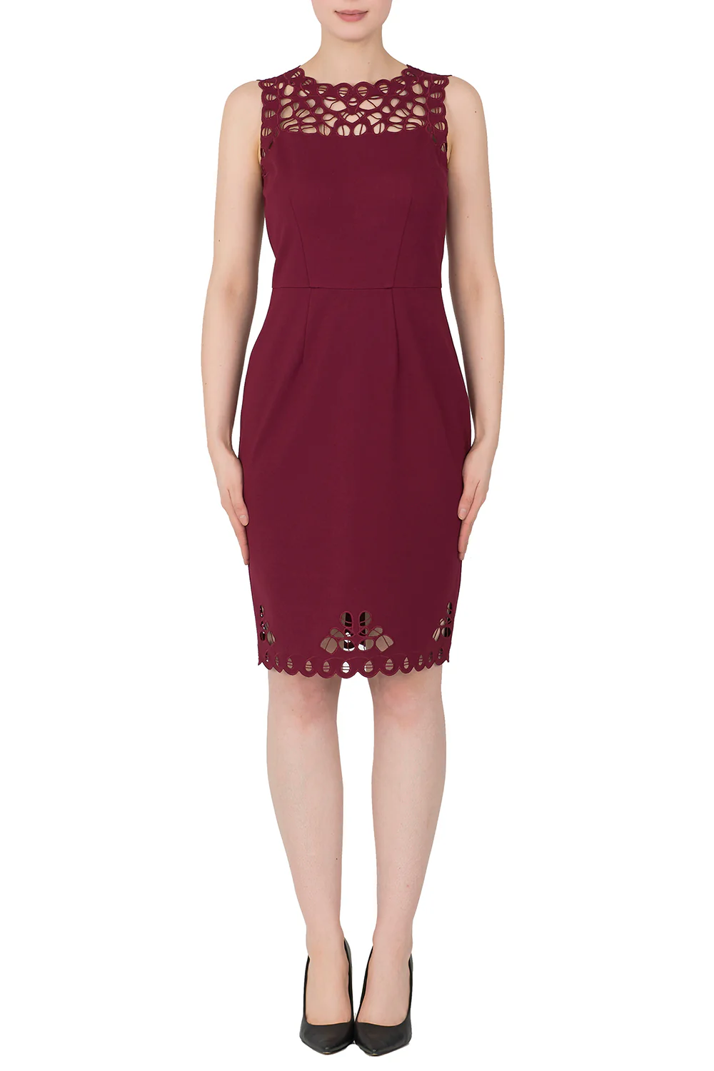 Joseph Ribkoff Cranberry Dress Style 183339