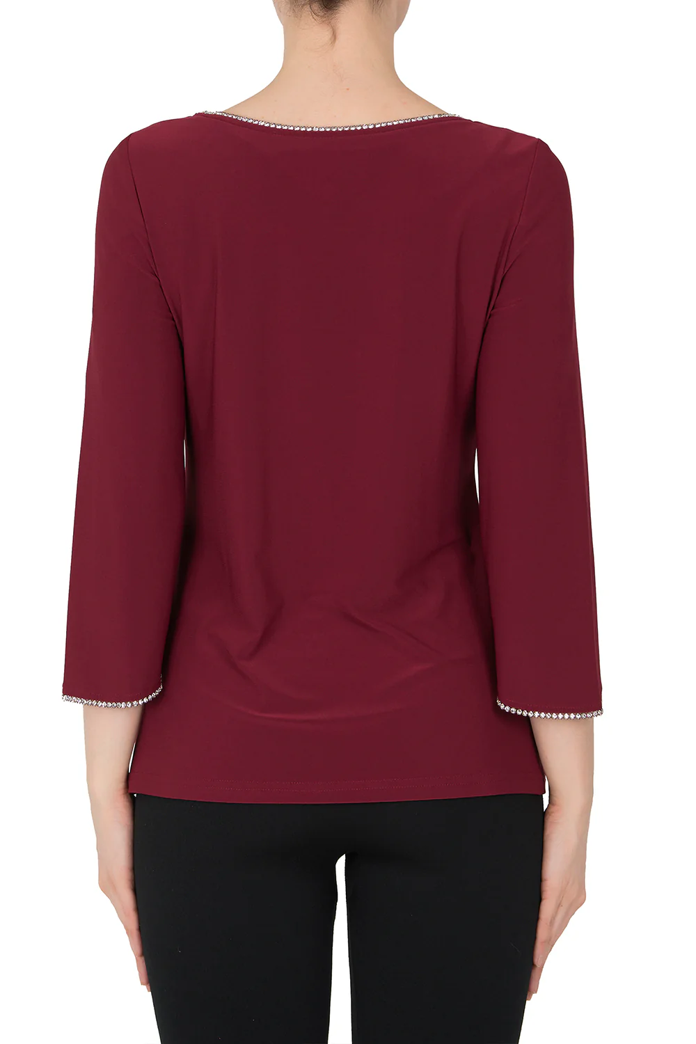 Joseph Ribkoff Cranberry Top Style 183026X - Image 3